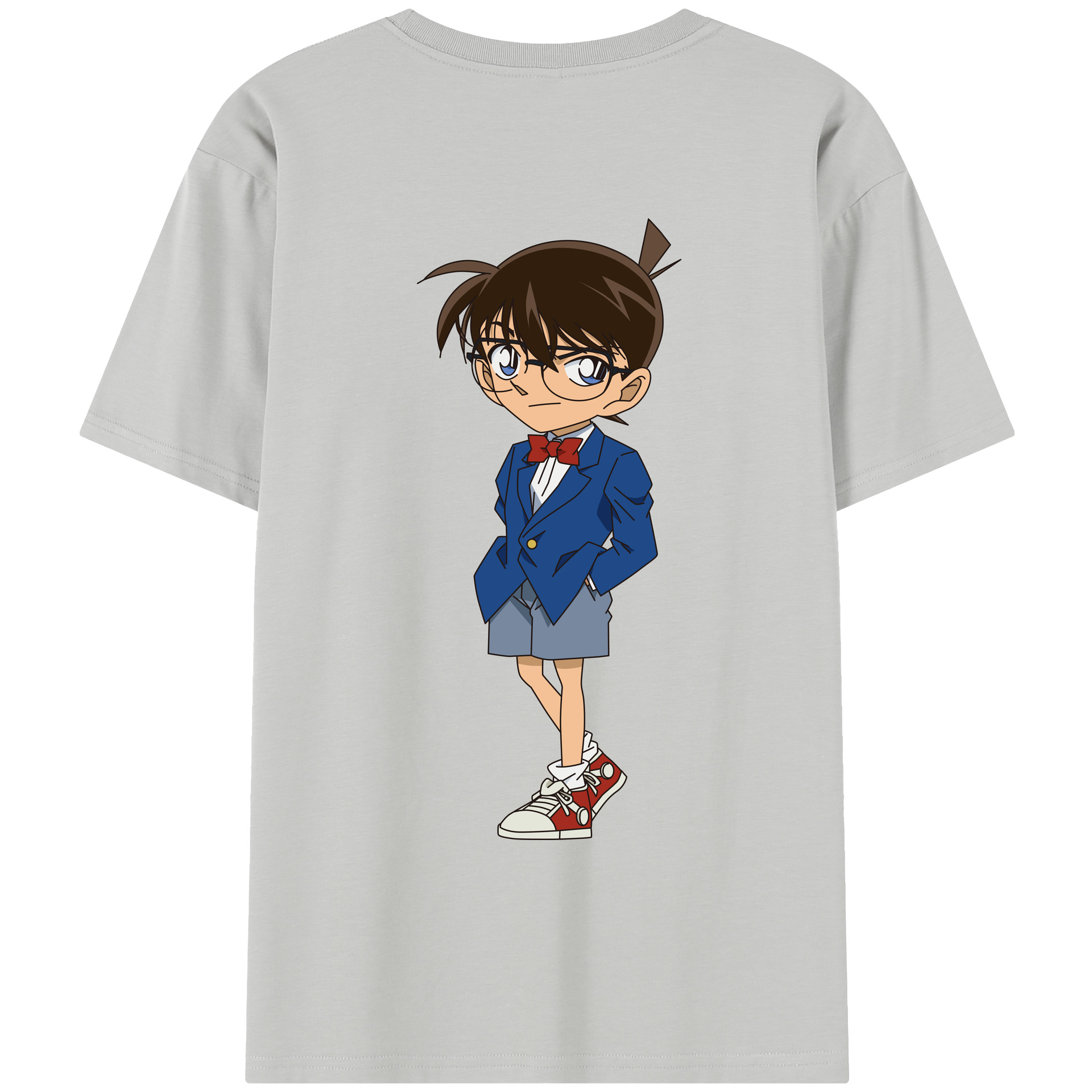 （画像用） 名探偵コナン 江戸川 コナン Detective Conan Conan Edogawa レディース半袖Tシャツ(バックプリント)