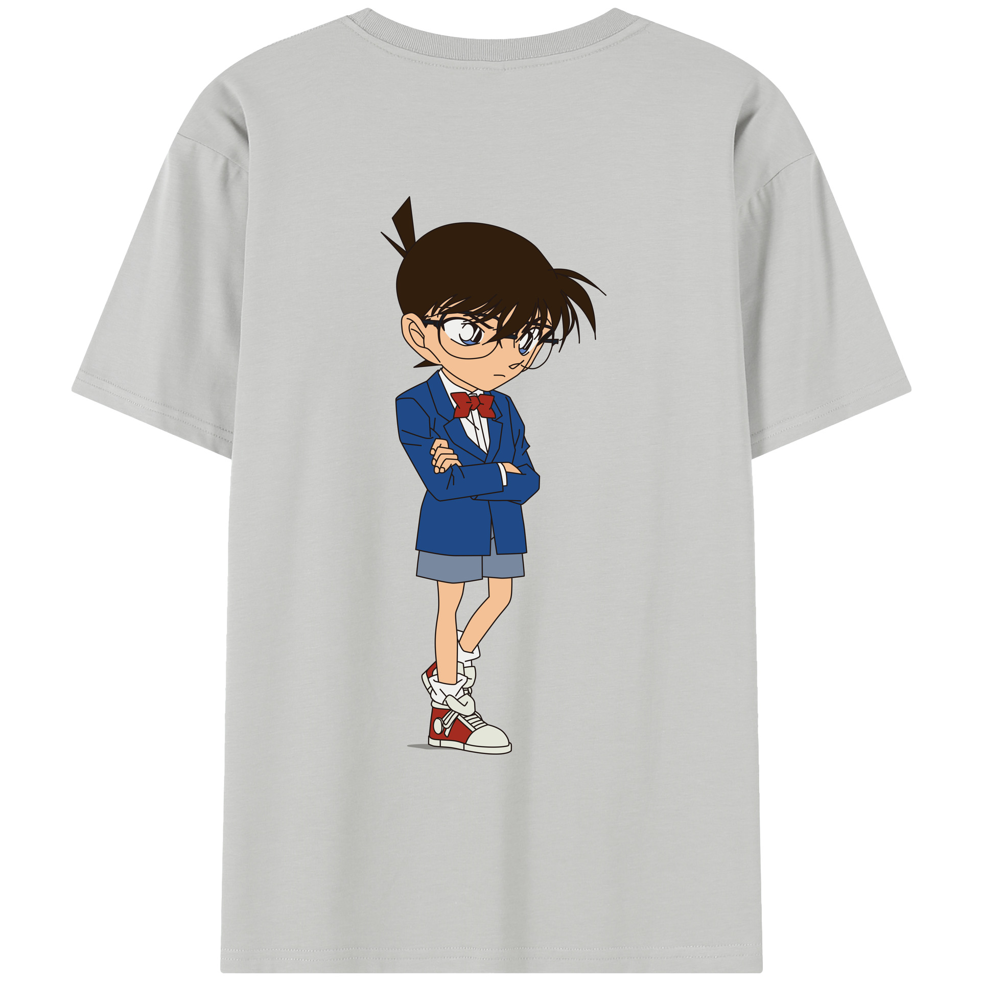 （画像用） 名探偵コナン 江戸川 コナン Detective Conan Conan Edogawa レディース半袖Tシャツ(バックプリント)
