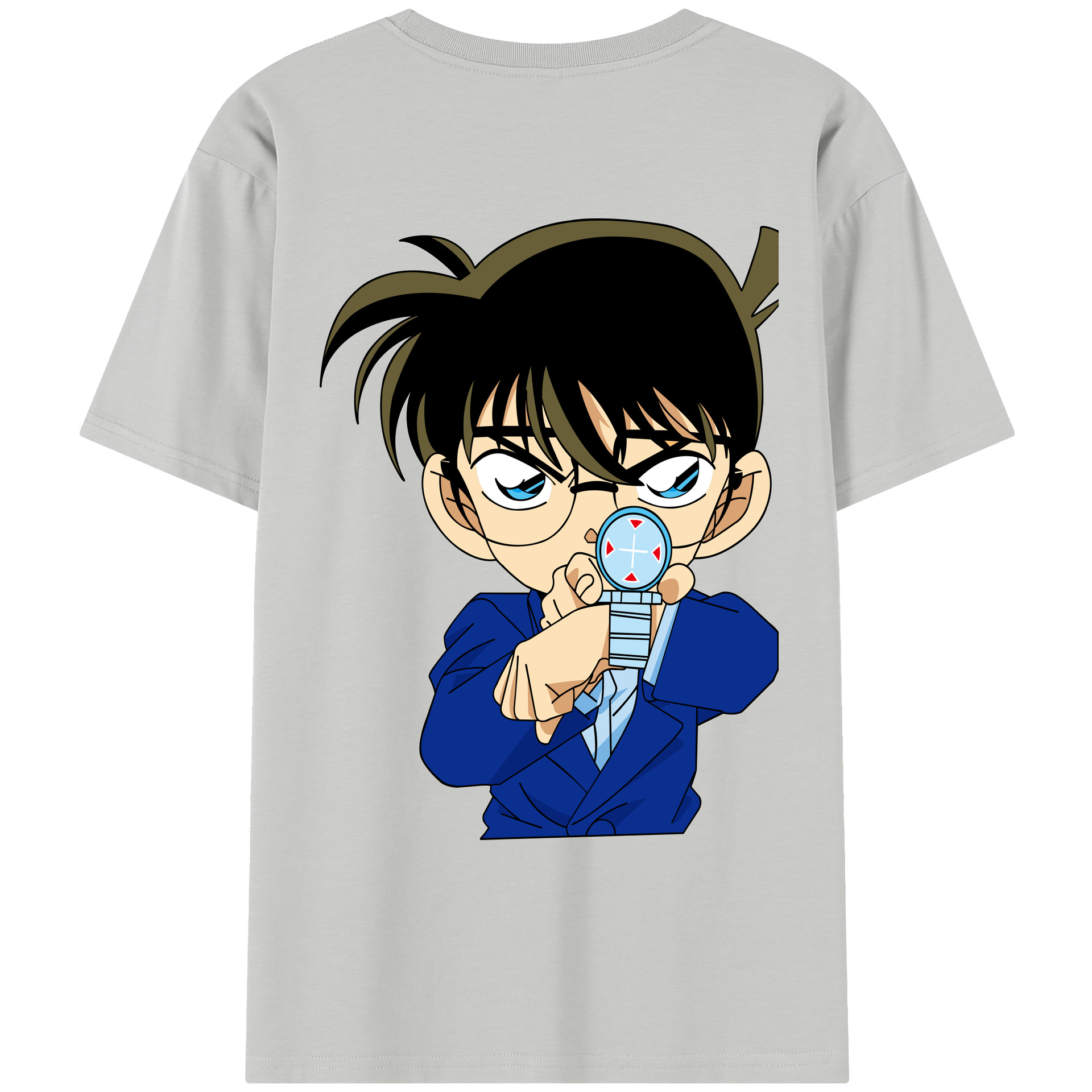 （画像用） 名探偵コナン 江戸川 コナン Detective Conan Conan Edogawa レディース半袖Tシャツ(バックプリント)