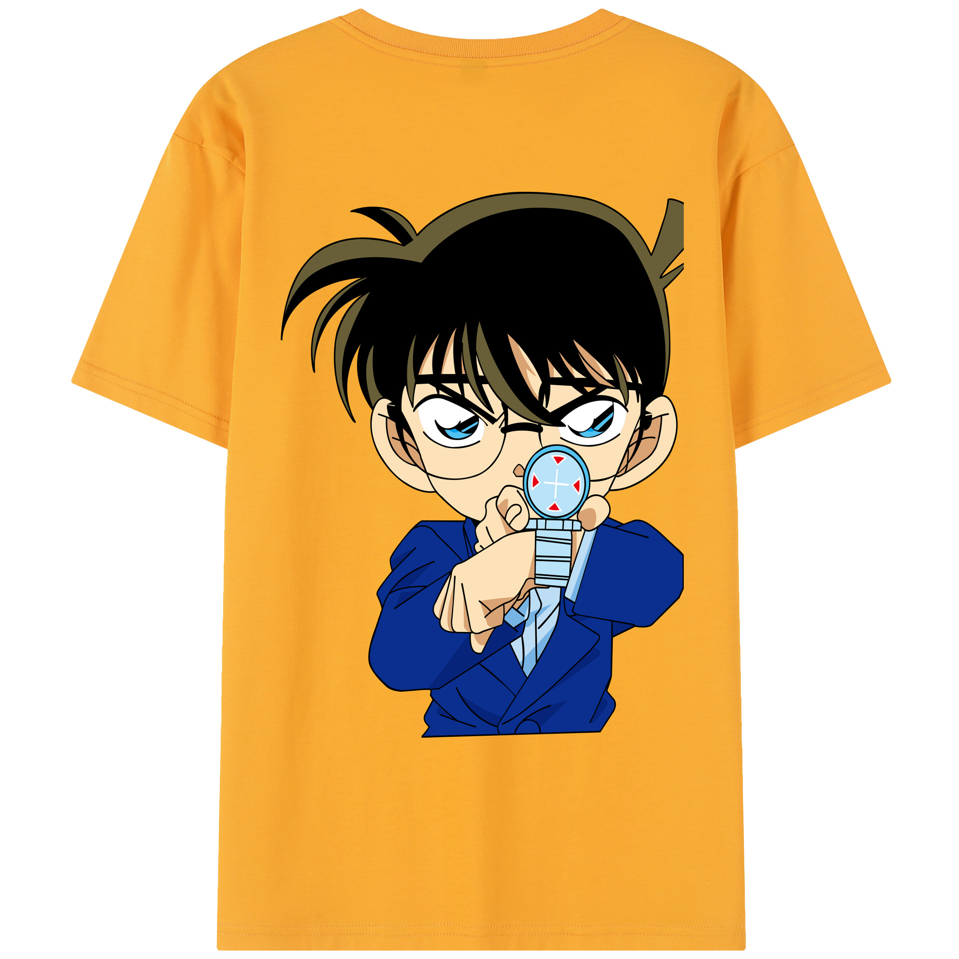 （画像用） 名探偵コナン 江戸川 コナン Detective Conan Conan Edogawa レディース半袖Tシャツ(バックプリント)