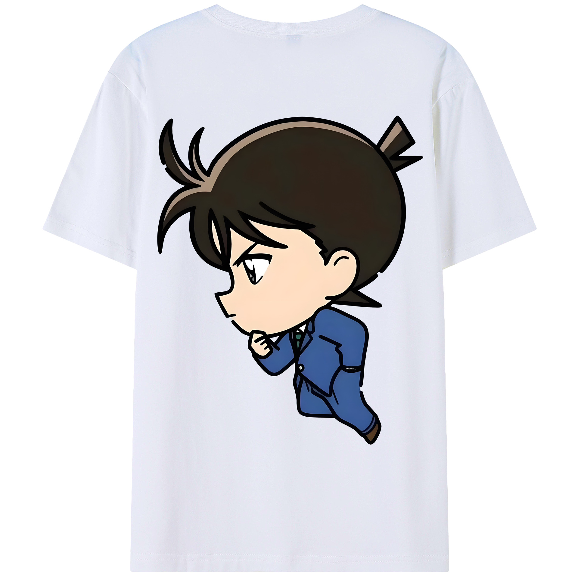 （画像用） 名探偵コナン 江戸川 コナン Detective Conan Conan Edogawa レディース半袖Tシャツ(バックプリント)