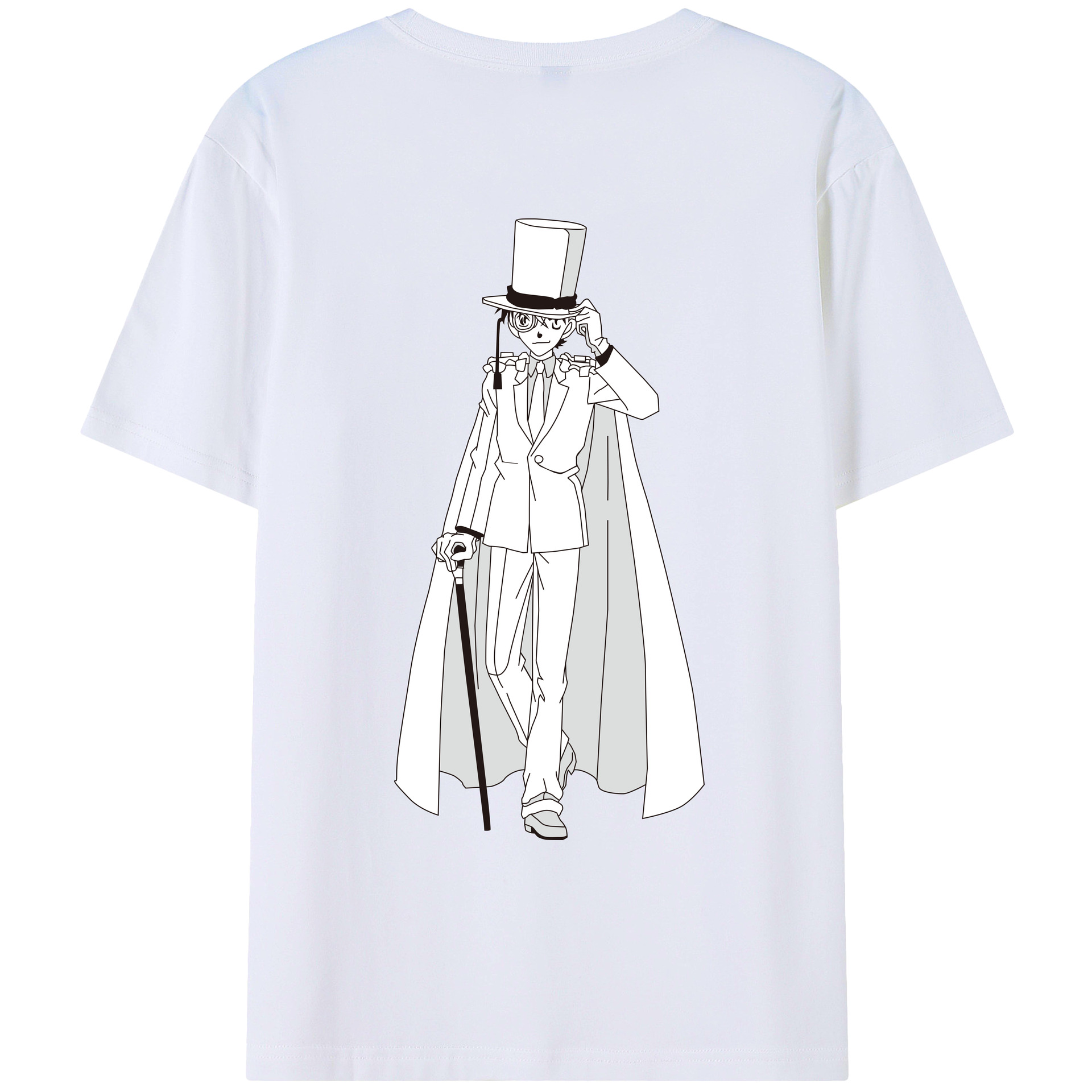 （画像用） 名探偵コナン くろば かいと Detective Conan Kuroba Kaito レディース半袖Tシャツ(バックプリント)