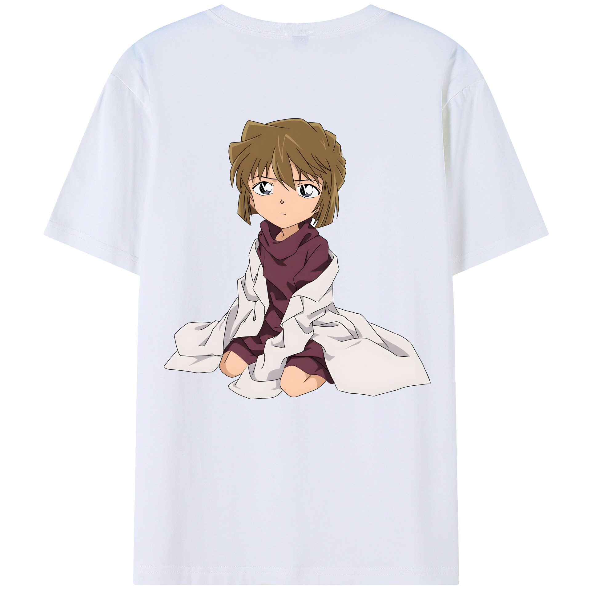 （画像用） 名探偵コナン 灰原 哀 はいばら あい Detective Conan Anita Hailey、Vi Graythorn Haibara Ai レディース半袖Tシャツ(バックプリント)