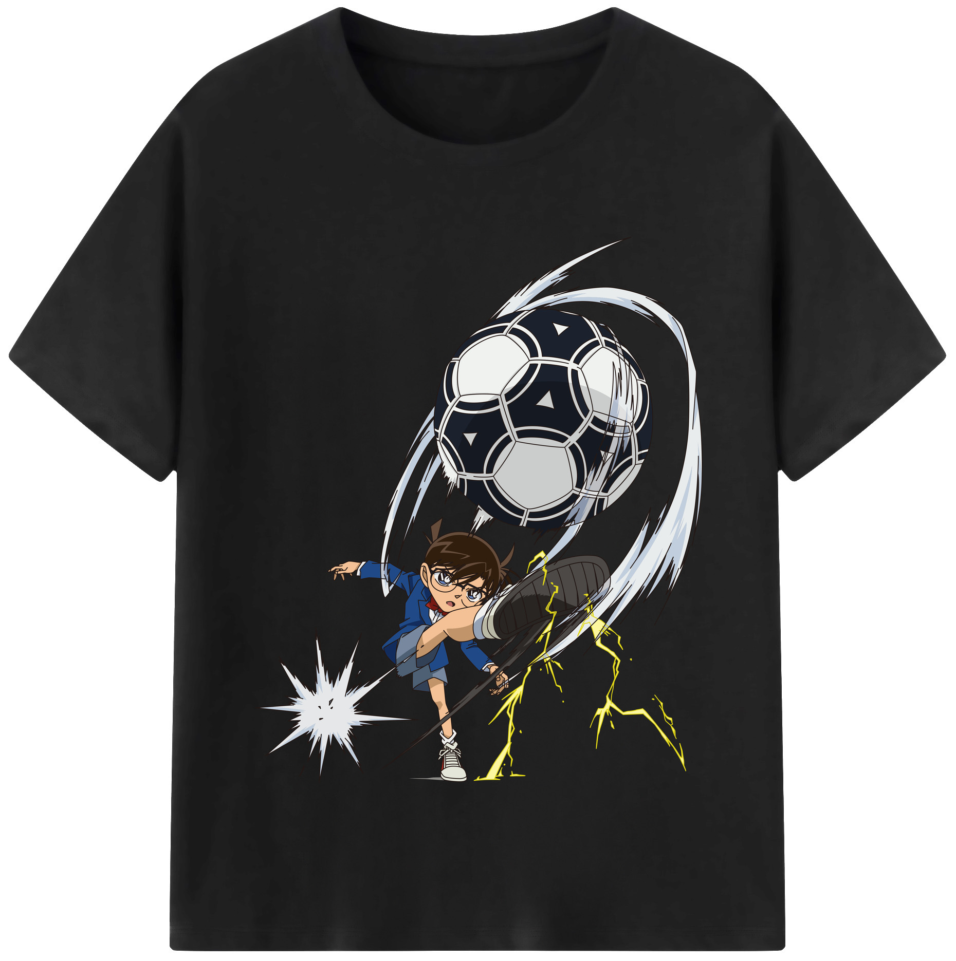 （画像用） 名探偵コナン 江戸川 コナン Detective Conan Conan Edogawa レディースカジュアルプリントTシャツ（綿100％）