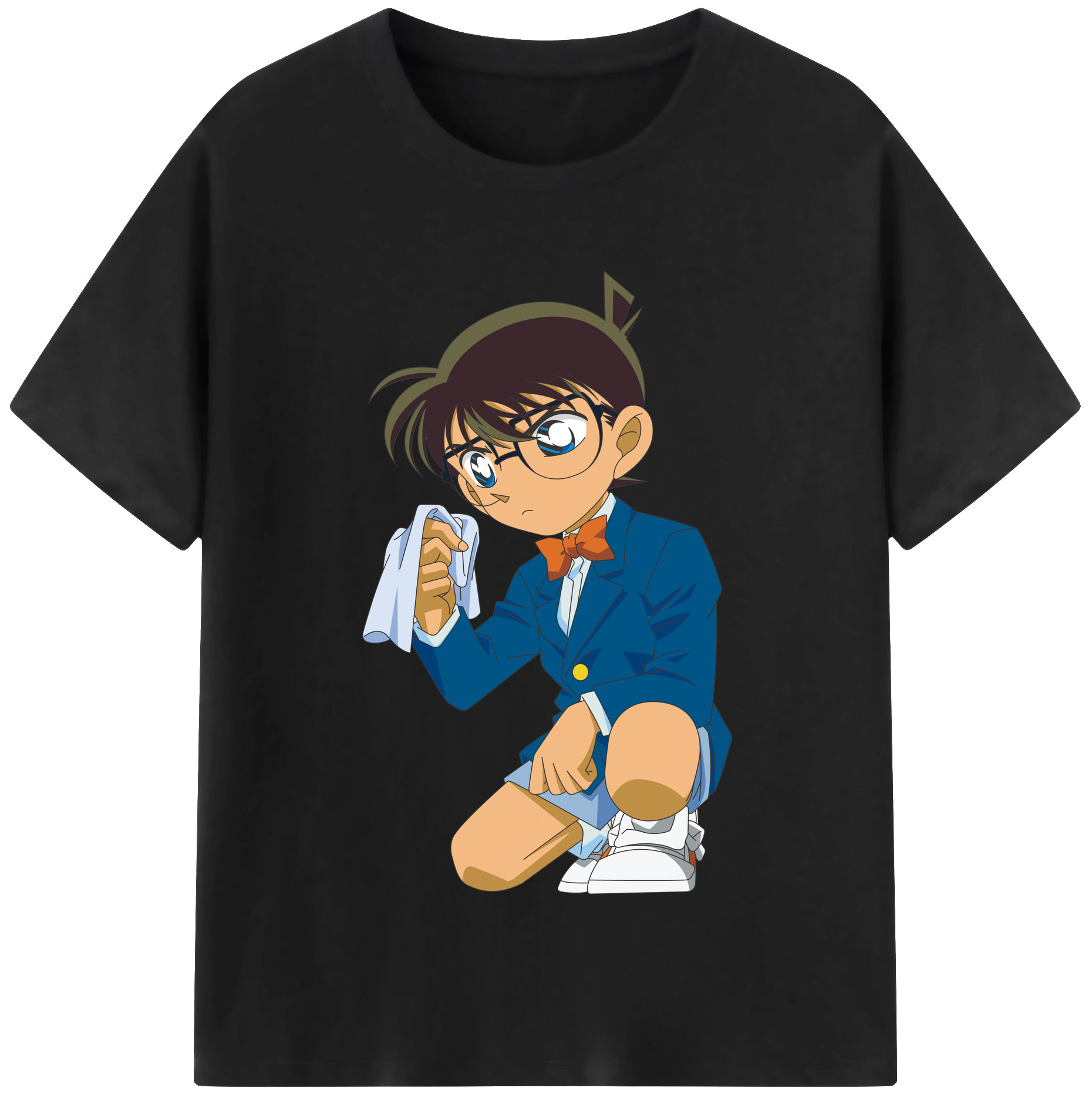 （画像用） 名探偵コナン 江戸川 コナン Detective Conan Conan Edogawa レディースカジュアルプリントTシャツ（綿100％）