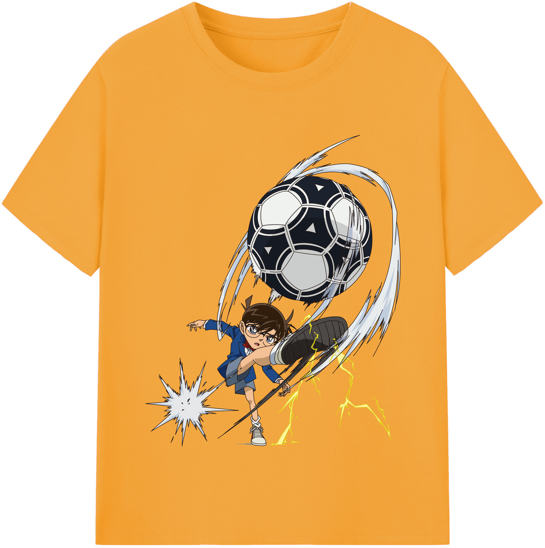 （画像用） 名探偵コナン 江戸川 コナン Detective Conan Conan Edogawa レディースカジュアルプリントTシャツ（綿100％）