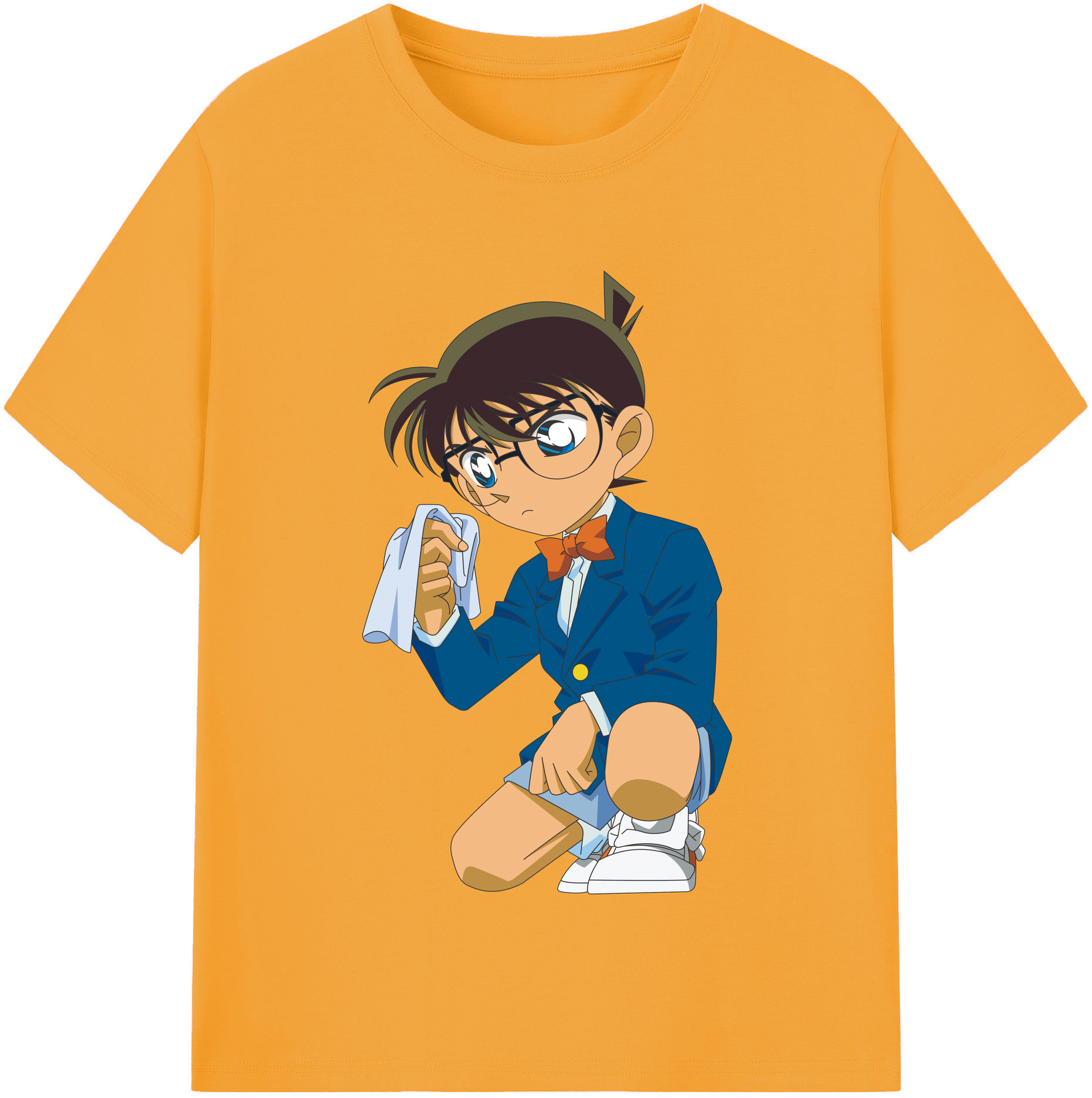 （画像用） 名探偵コナン 江戸川 コナン Detective Conan Conan Edogawa レディースカジュアルプリントTシャツ（綿100％）