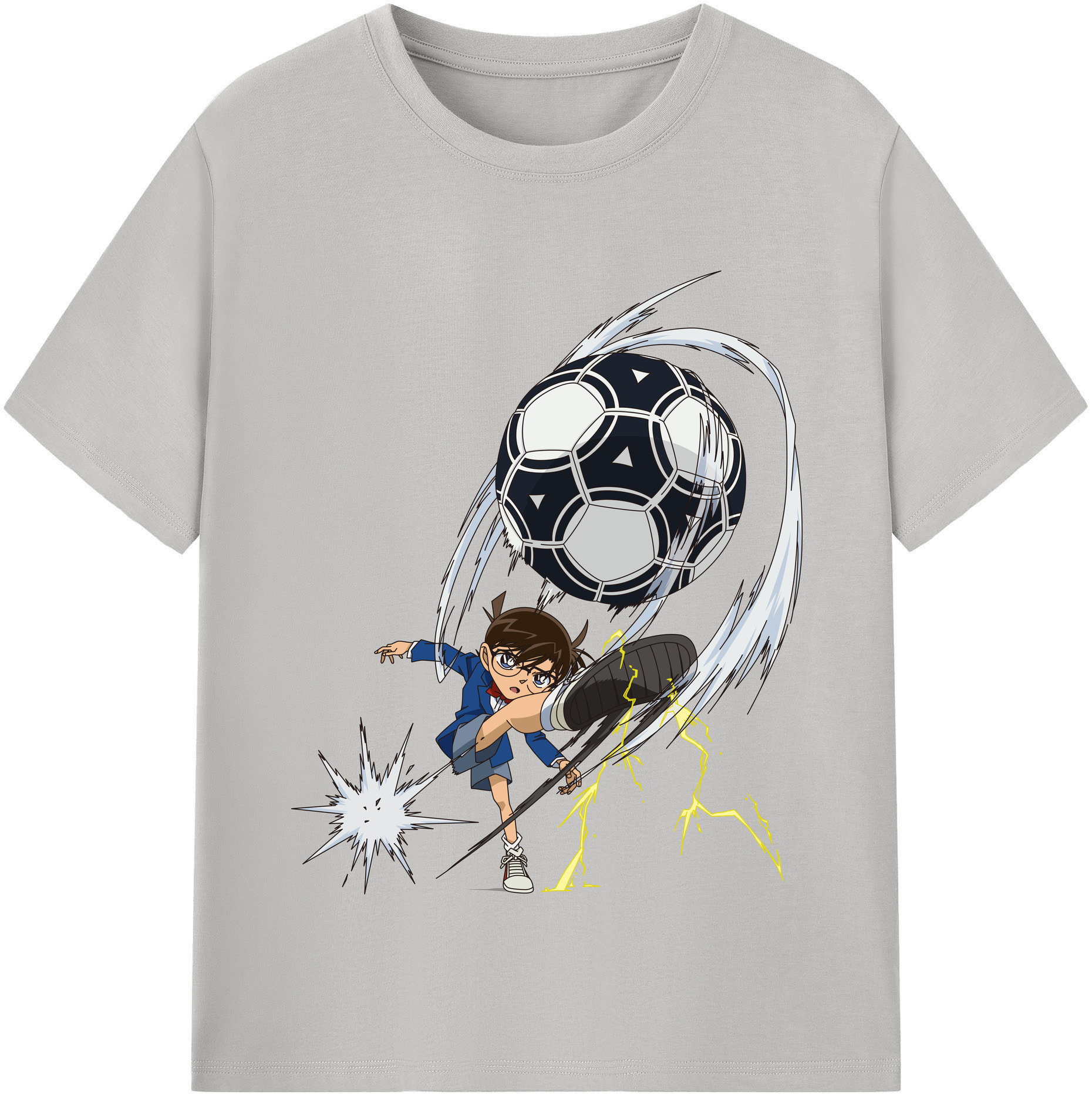 （画像用） 名探偵コナン 江戸川 コナン Detective Conan Conan Edogawa レディースカジュアルプリントTシャツ（綿100％）
