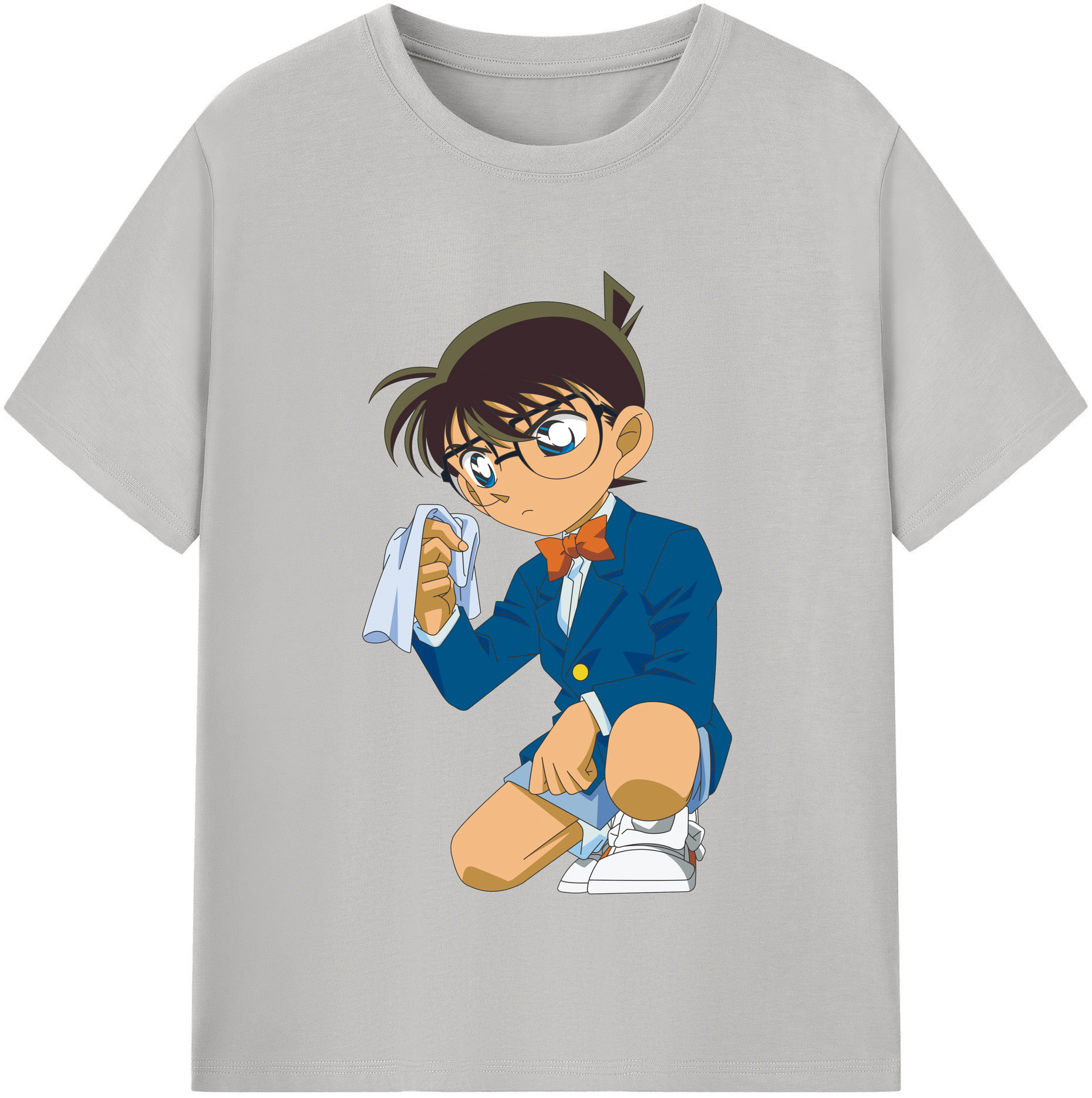 （画像用） 名探偵コナン 江戸川 コナン Detective Conan Conan Edogawa レディースカジュアルプリントTシャツ（綿100％）