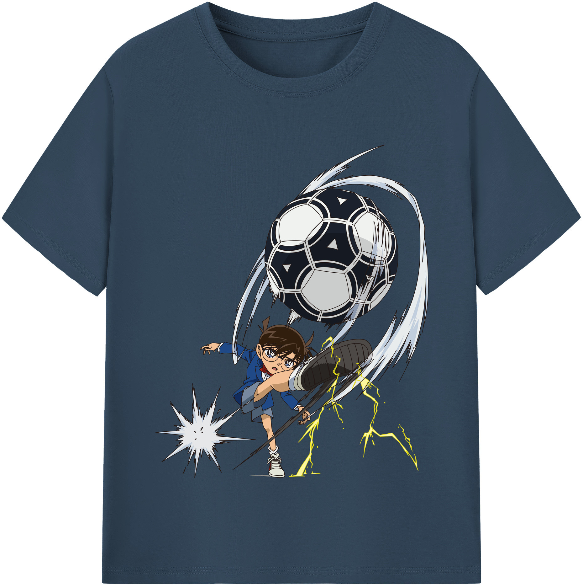 （画像用） 名探偵コナン 江戸川 コナン Detective Conan Conan Edogawa レディースカジュアルプリントTシャツ（綿100％）