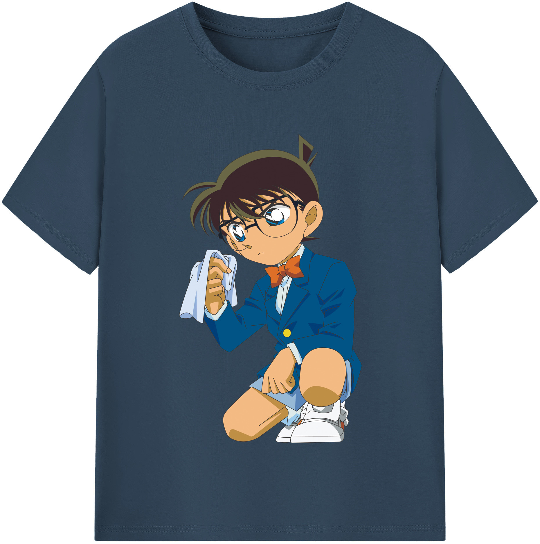 （画像用） 名探偵コナン 江戸川 コナン Detective Conan Conan Edogawa レディースカジュアルプリントTシャツ（綿100％）