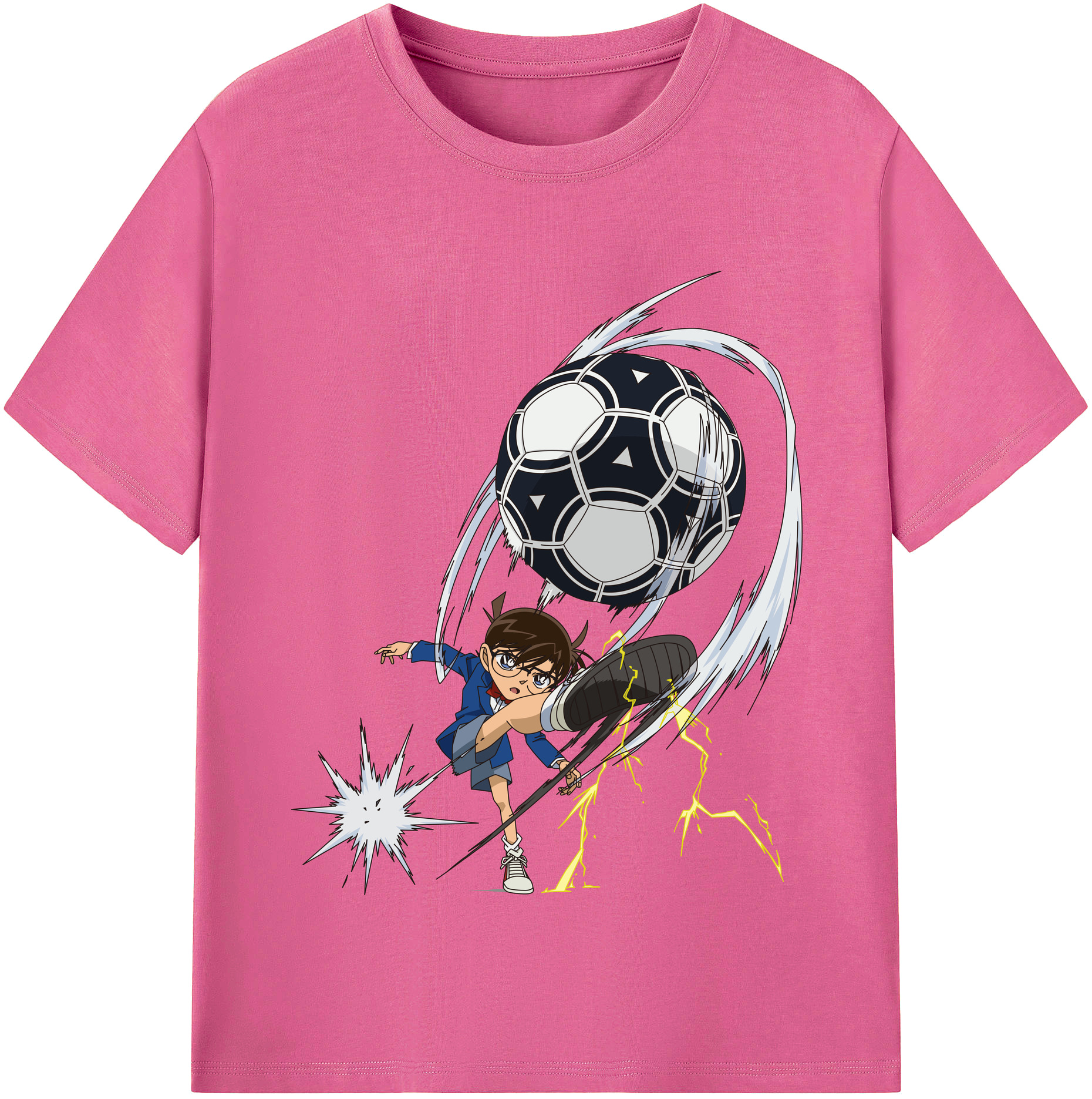 （画像用） 名探偵コナン 江戸川 コナン Detective Conan Conan Edogawa レディースカジュアルプリントTシャツ（綿100％）