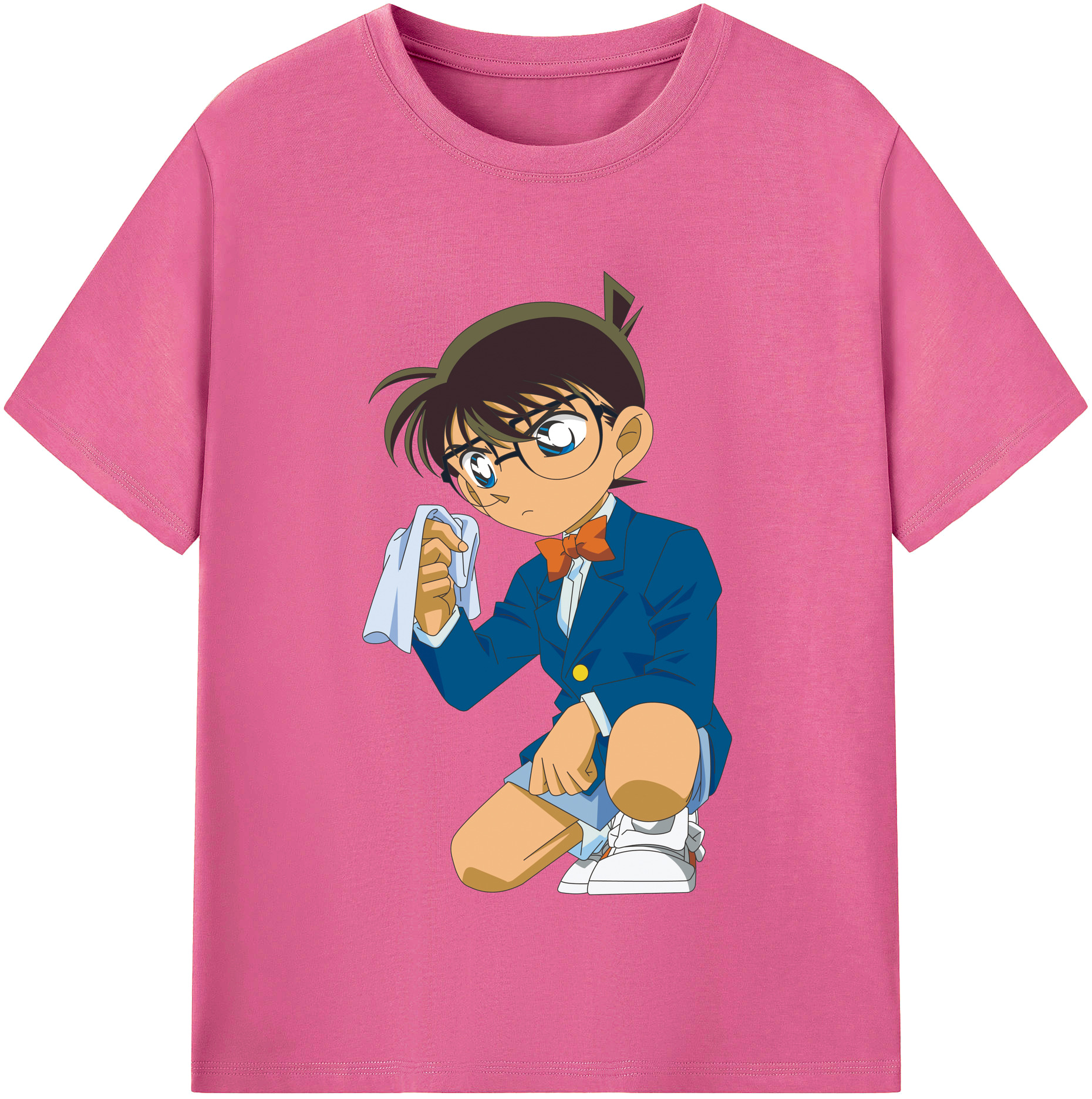 （画像用） 名探偵コナン 江戸川 コナン Detective Conan Conan Edogawa レディースカジュアルプリントTシャツ（綿100％）