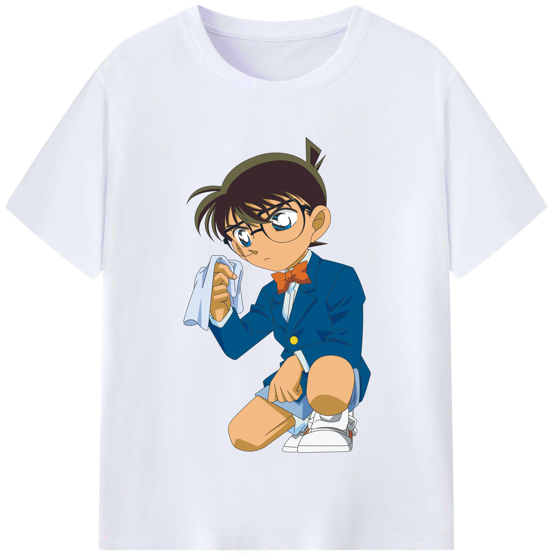 （画像用） 名探偵コナン 江戸川 コナン Detective Conan Conan Edogawa レディースカジュアルプリントTシャツ（綿100％）
