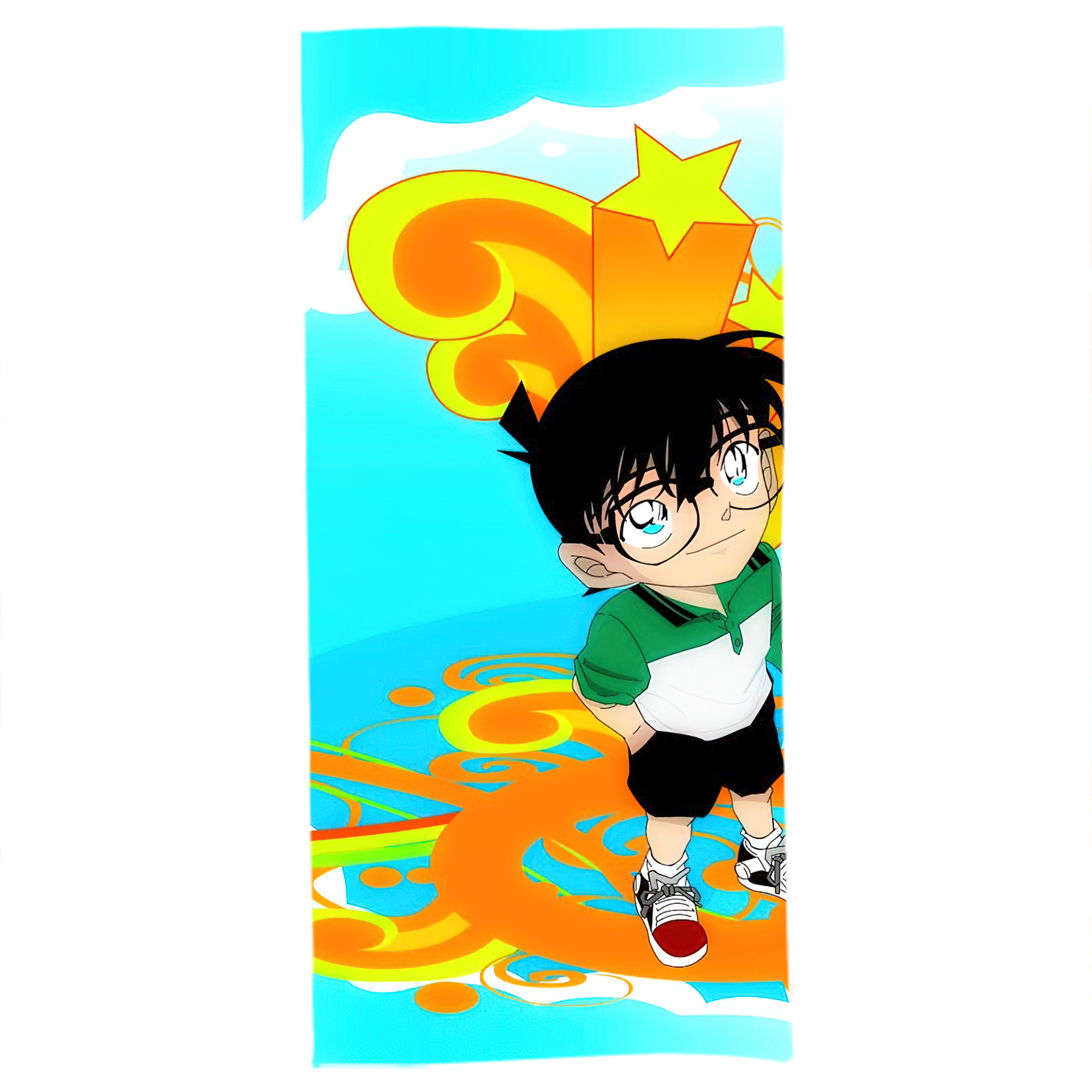 （画像用） 名探偵コナン Detective Conan 大判バスタオル 70×140cm 吸水速乾 柔らかい肌触り