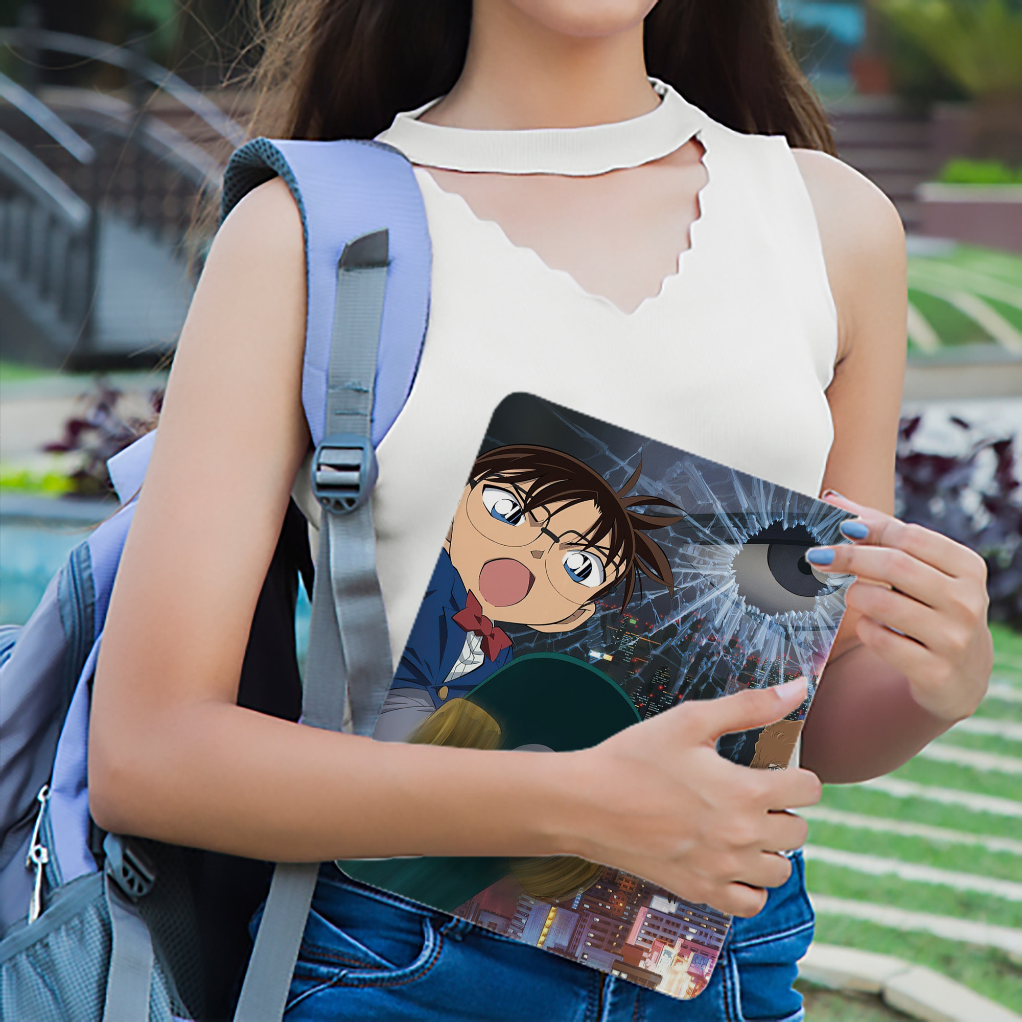 名探偵コナン Detective Conan IPad ケース ブック型 PUレザー TPU 耐衝撃 軽量 薄型 ペン収納なし 全面保護 IPad 各モデル対応