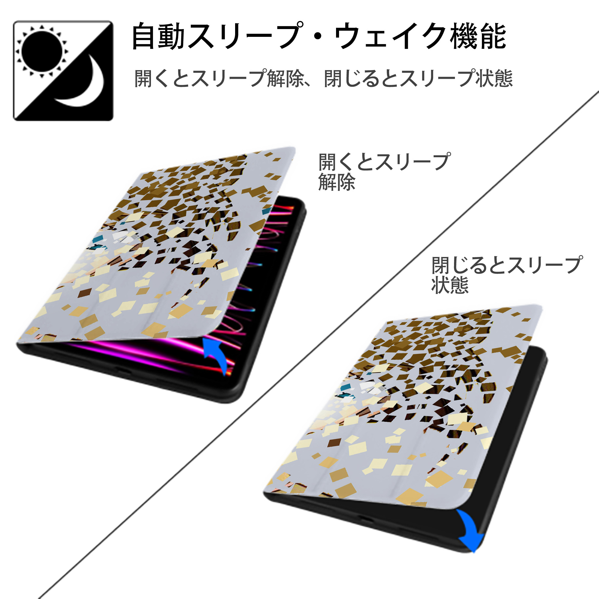 名探偵コナン Detective Conan IPad ケース ブック型 PUレザー TPU 耐衝撃 軽量 薄型 ペン収納なし 全面保護 IPad 各モデル対応
