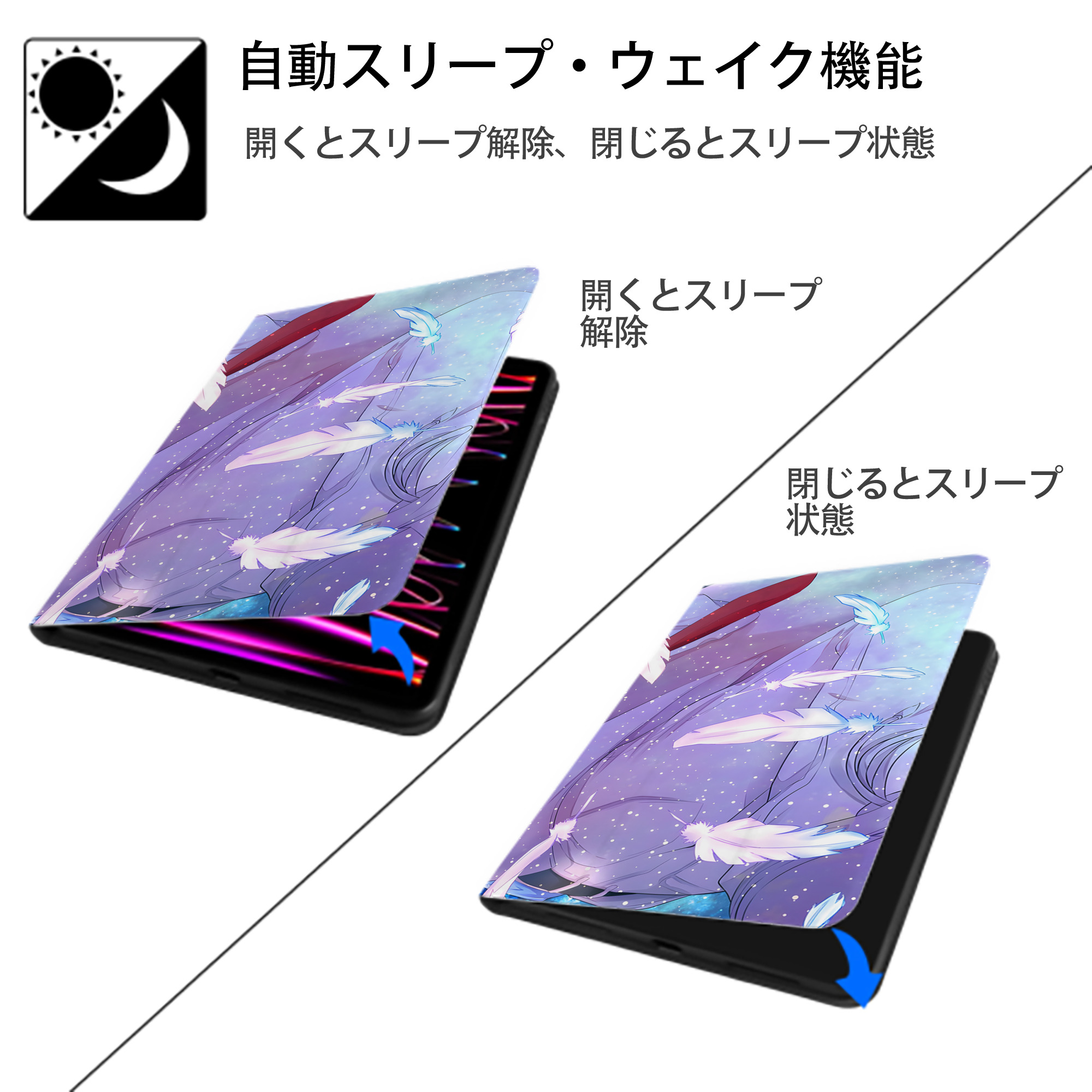 名探偵コナン Detective Conan IPad ケース ブック型 PUレザー TPU 耐衝撃 軽量 薄型 ペン収納なし 全面保護 IPad 各モデル対応