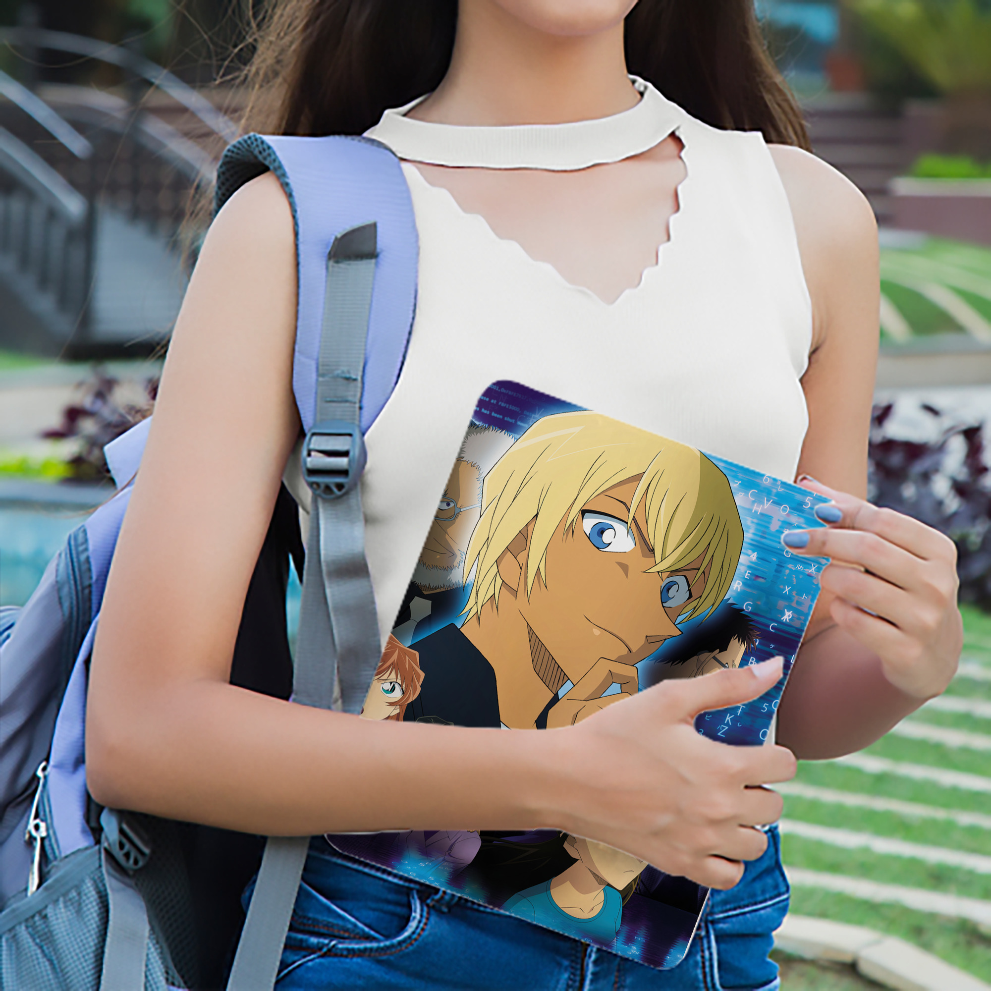 名探偵コナン Detective Conan IPad ケース ブック型 PUレザー TPU 耐衝撃 軽量 薄型 ペン収納なし 全面保護 IPad 各モデル対応