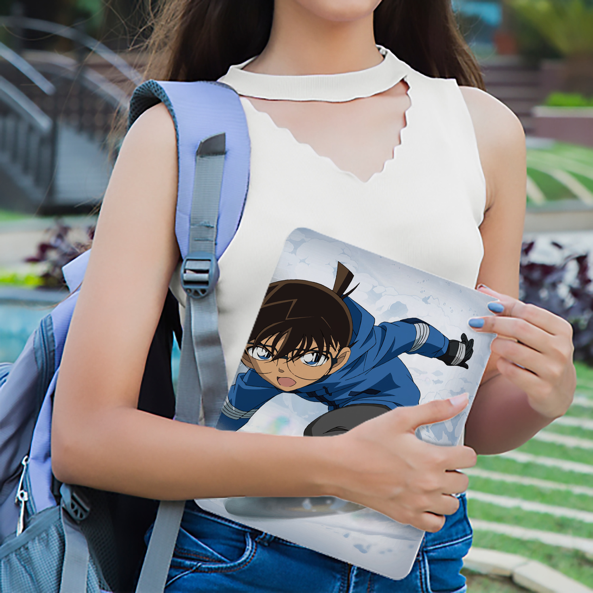 名探偵コナン Detective Conan IPadケース ペンホルダー付き ブックスタイルデザイン