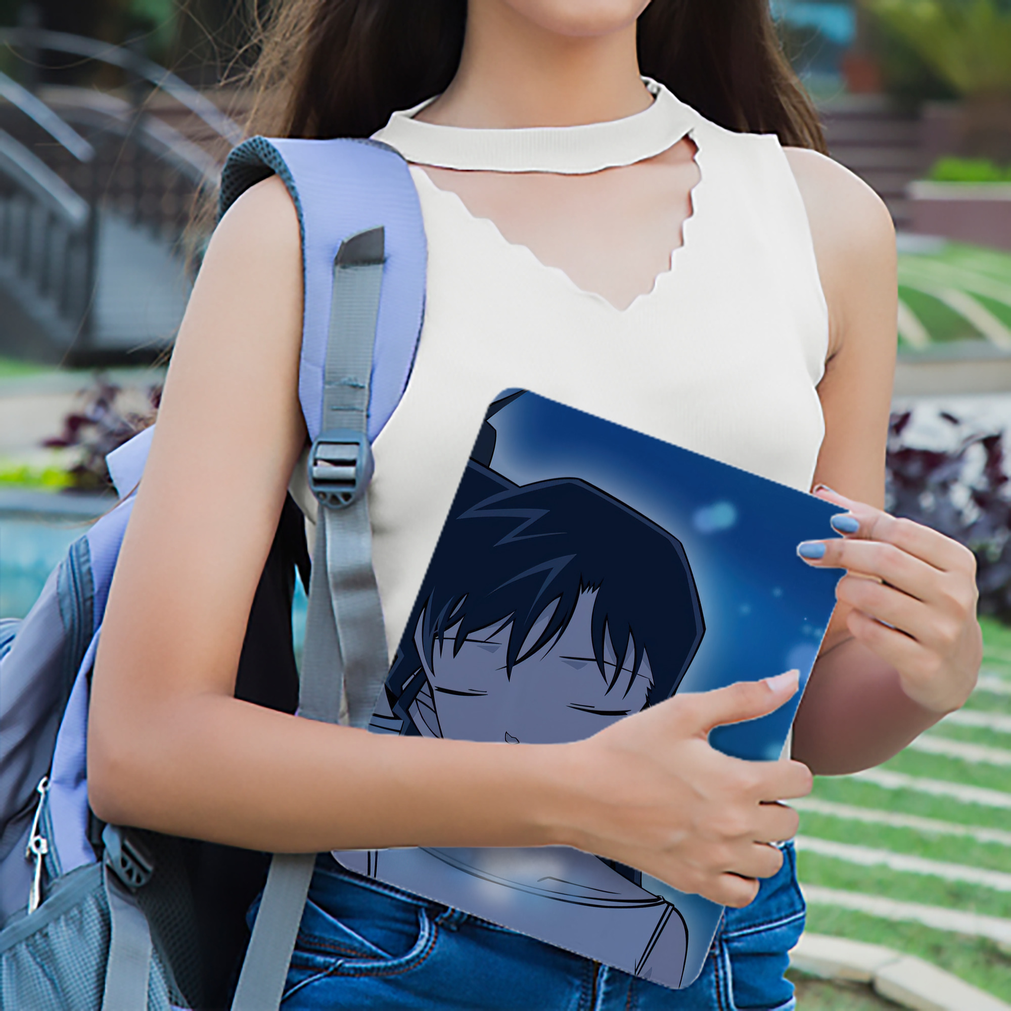 名探偵コナン Detective Conan IPadケース ペンホルダー付き ブックスタイルデザイン