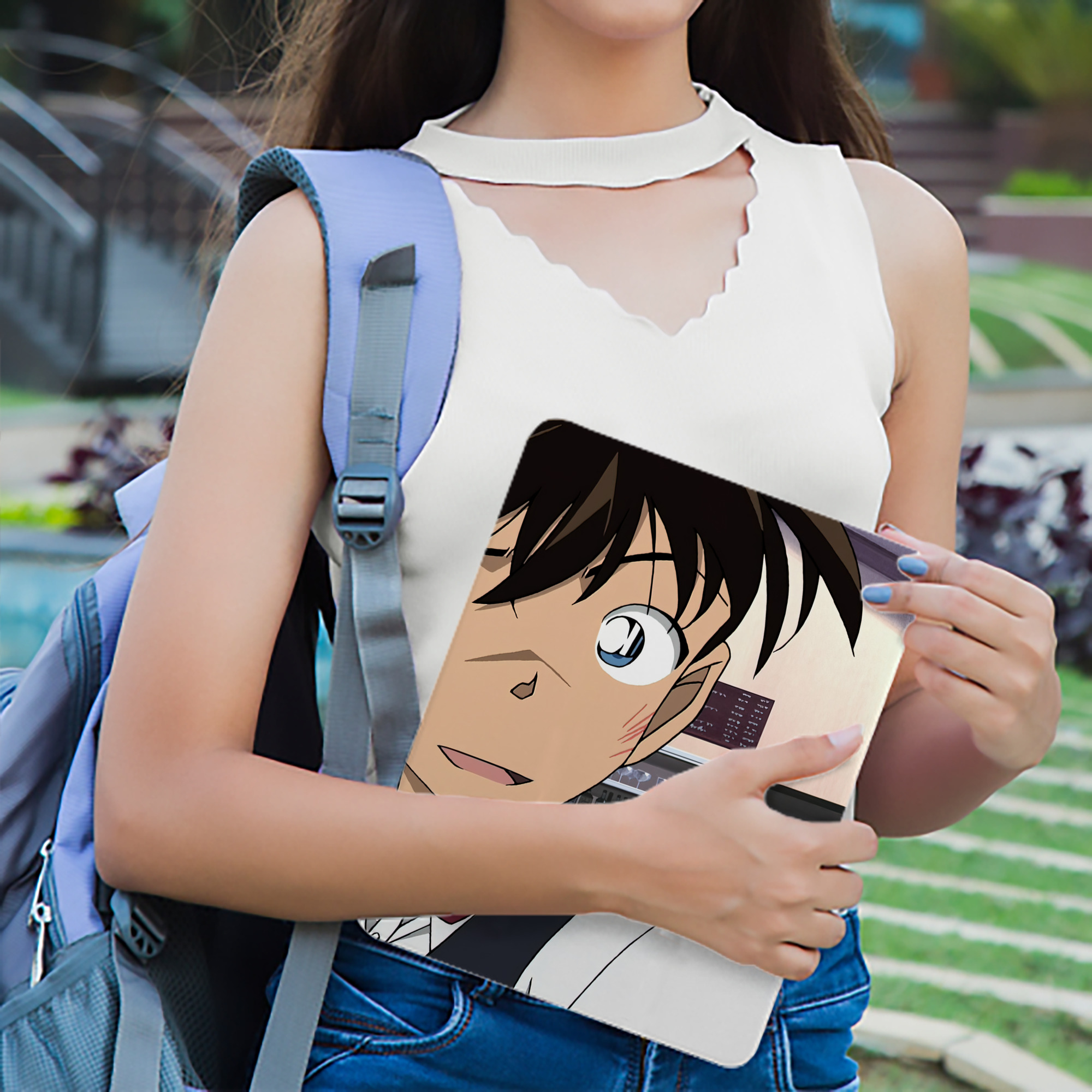 名探偵コナン Detective Conan IPadケース ペンホルダー付き ブックスタイルデザイン