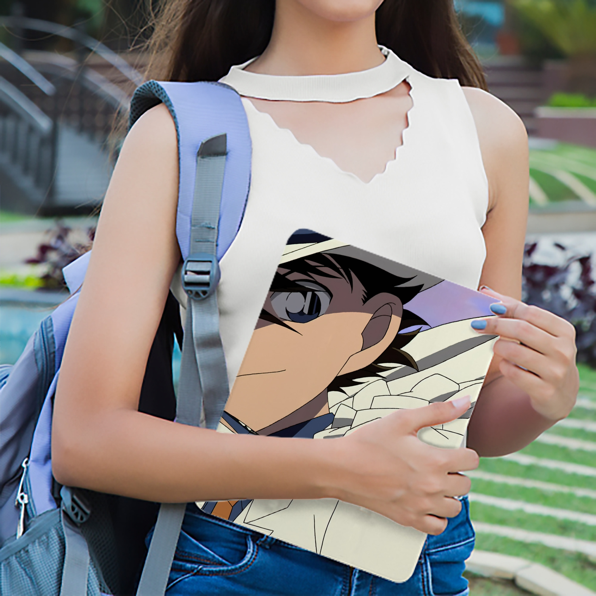 名探偵コナン Detective Conan IPadケース ペンホルダー付き ブックスタイルデザイン