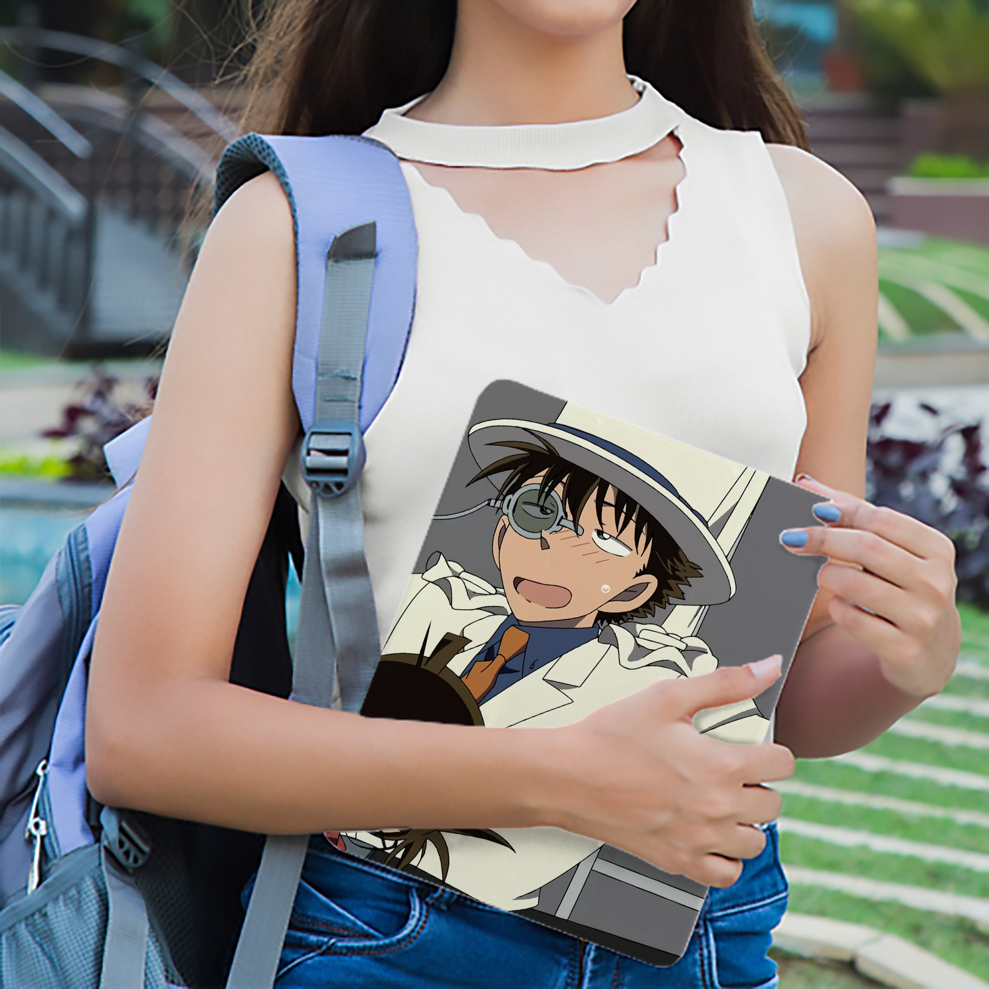 名探偵コナン Detective Conan IPadケース ペンホルダー付き ブックスタイルデザイン