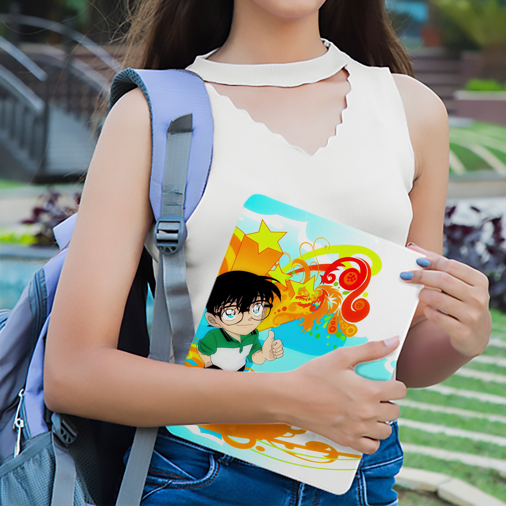 名探偵コナン Detective Conan IPadケース ペンホルダー付き ブックスタイルデザイン