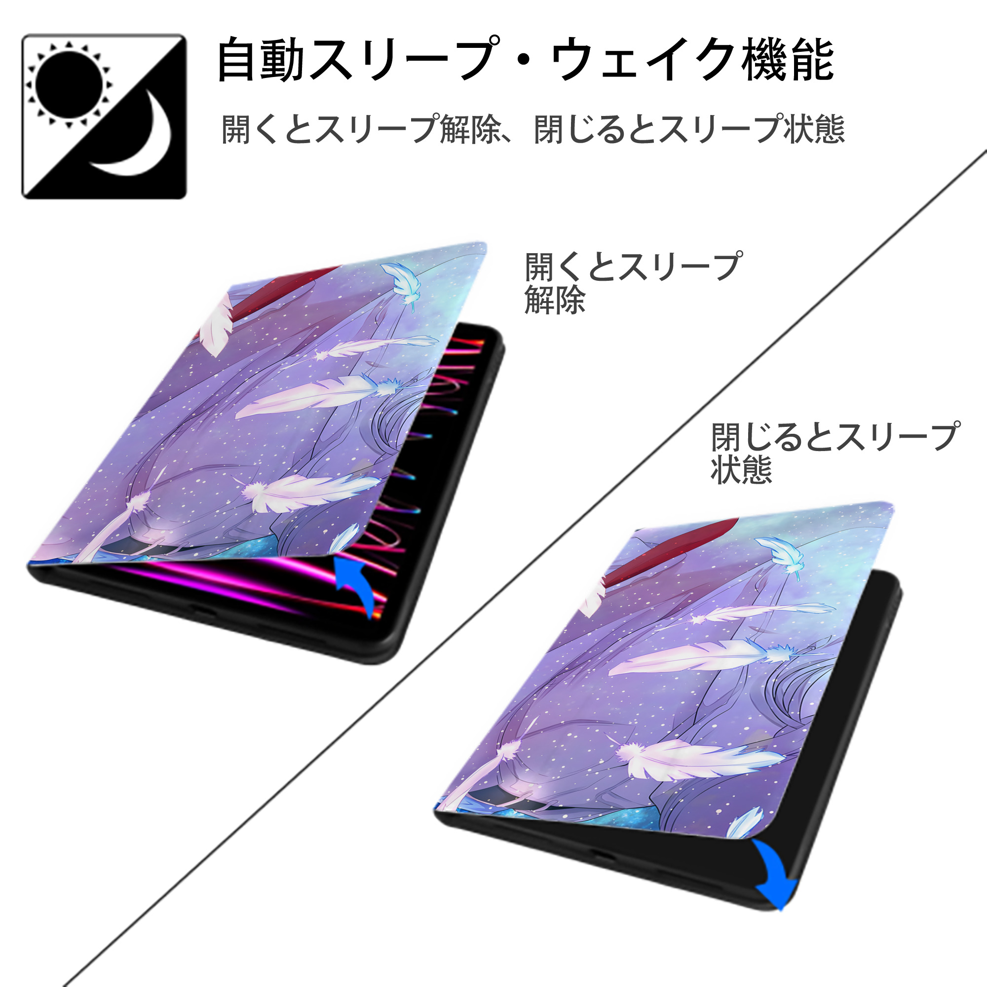 名探偵コナン Detective Conan IPadケース ペンホルダー付き ブックスタイルデザイン