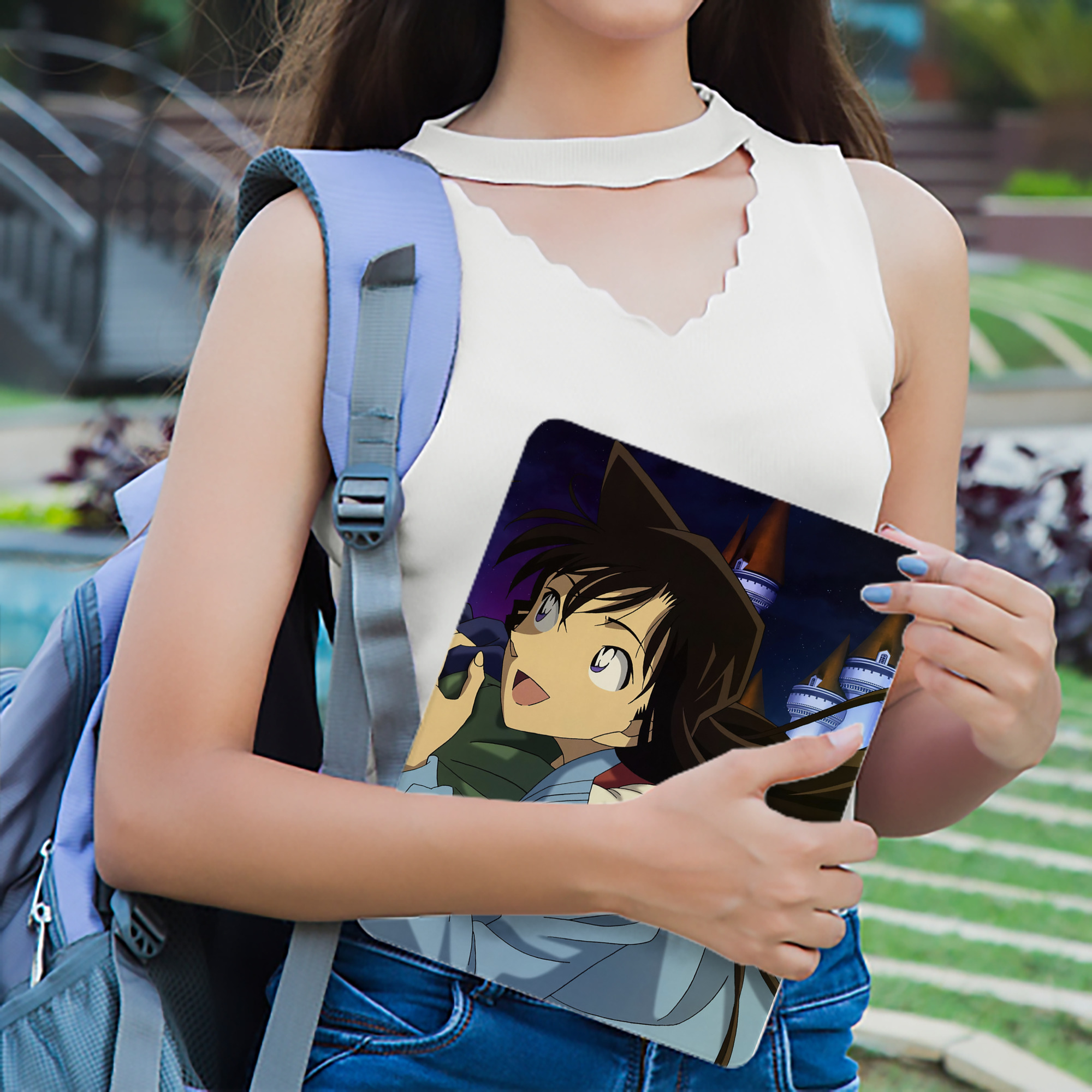 名探偵コナン Detective Conan IPadケース ペンホルダー付き ブックスタイルデザイン