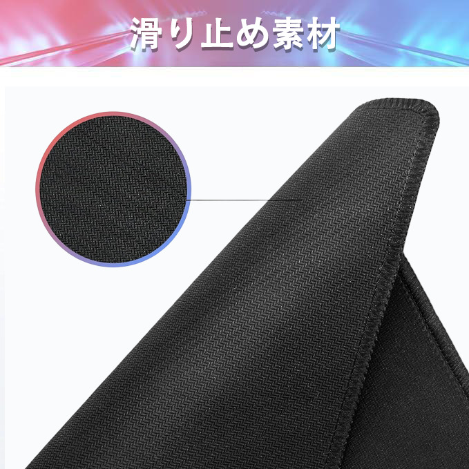 名探偵コナン Detective Conan マウスパッド ステッチ加工 ラバー素材 防水 滑り止め 超薄型 ゲーミング/オフィス対応