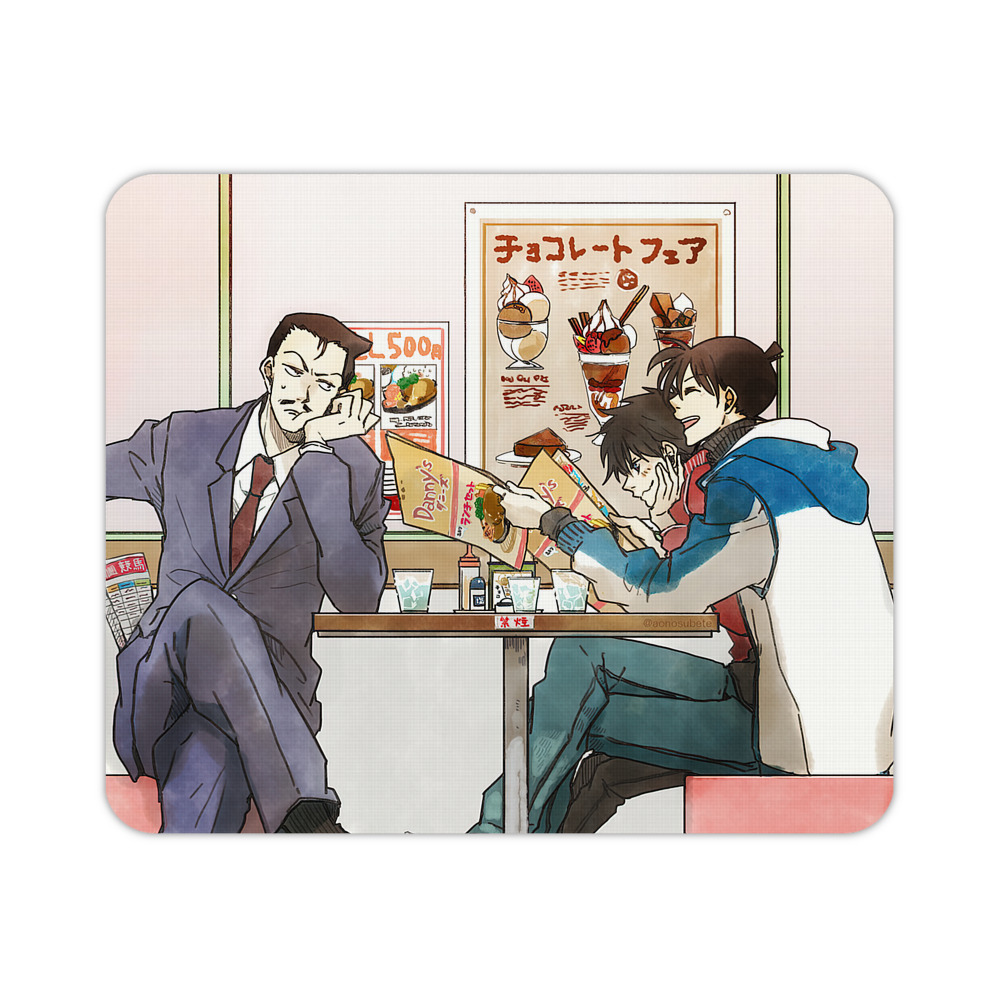 （画像用） 名探偵コナン Detective Conan マウスパッド ステッチ加工 ラバー素材 防水 滑り止め 超薄型 ゲーミング/オフィス対応