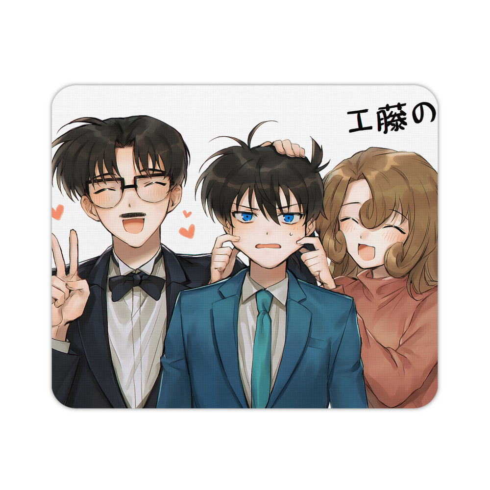（画像用） 名探偵コナン Detective Conan マウスパッド ステッチ加工 ラバー素材 防水 滑り止め 超薄型 ゲーミング/オフィス対応