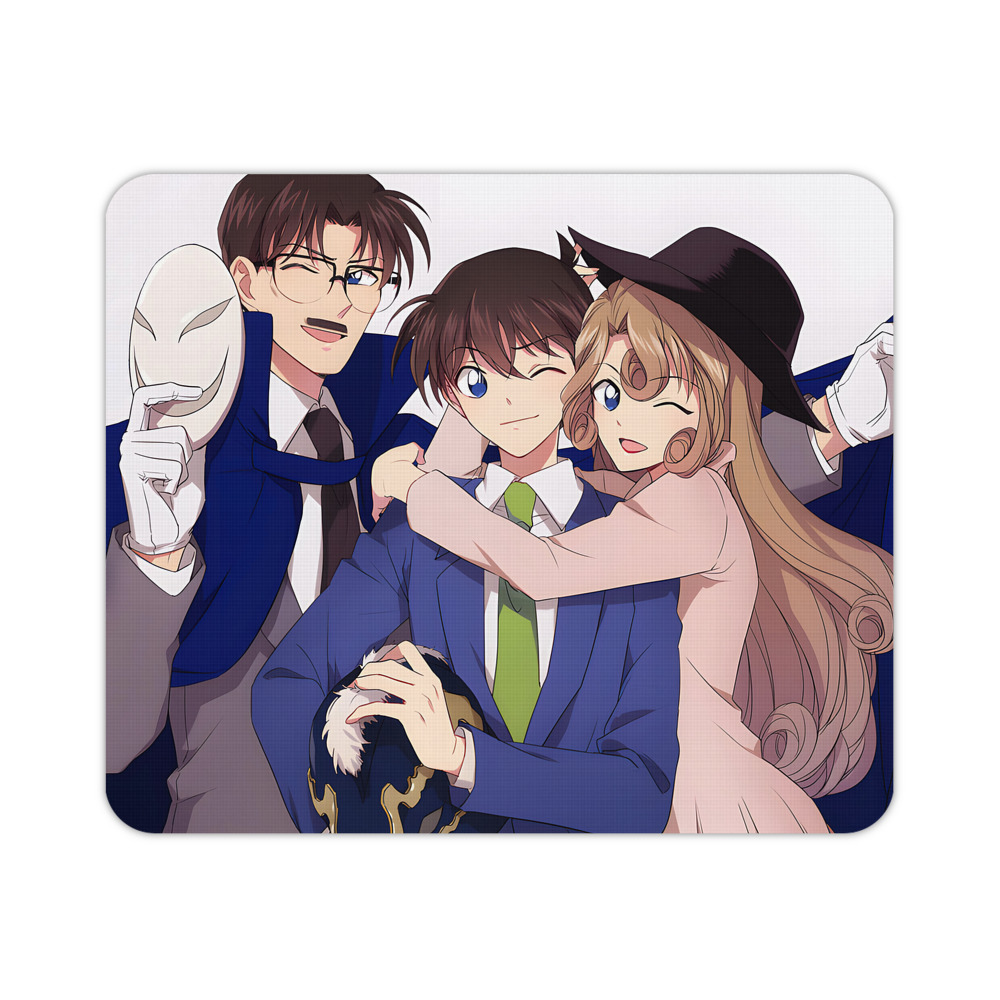 （画像用） 名探偵コナン Detective Conan マウスパッド ステッチ加工 ラバー素材 防水 滑り止め 超薄型 ゲーミング/オフィス対応