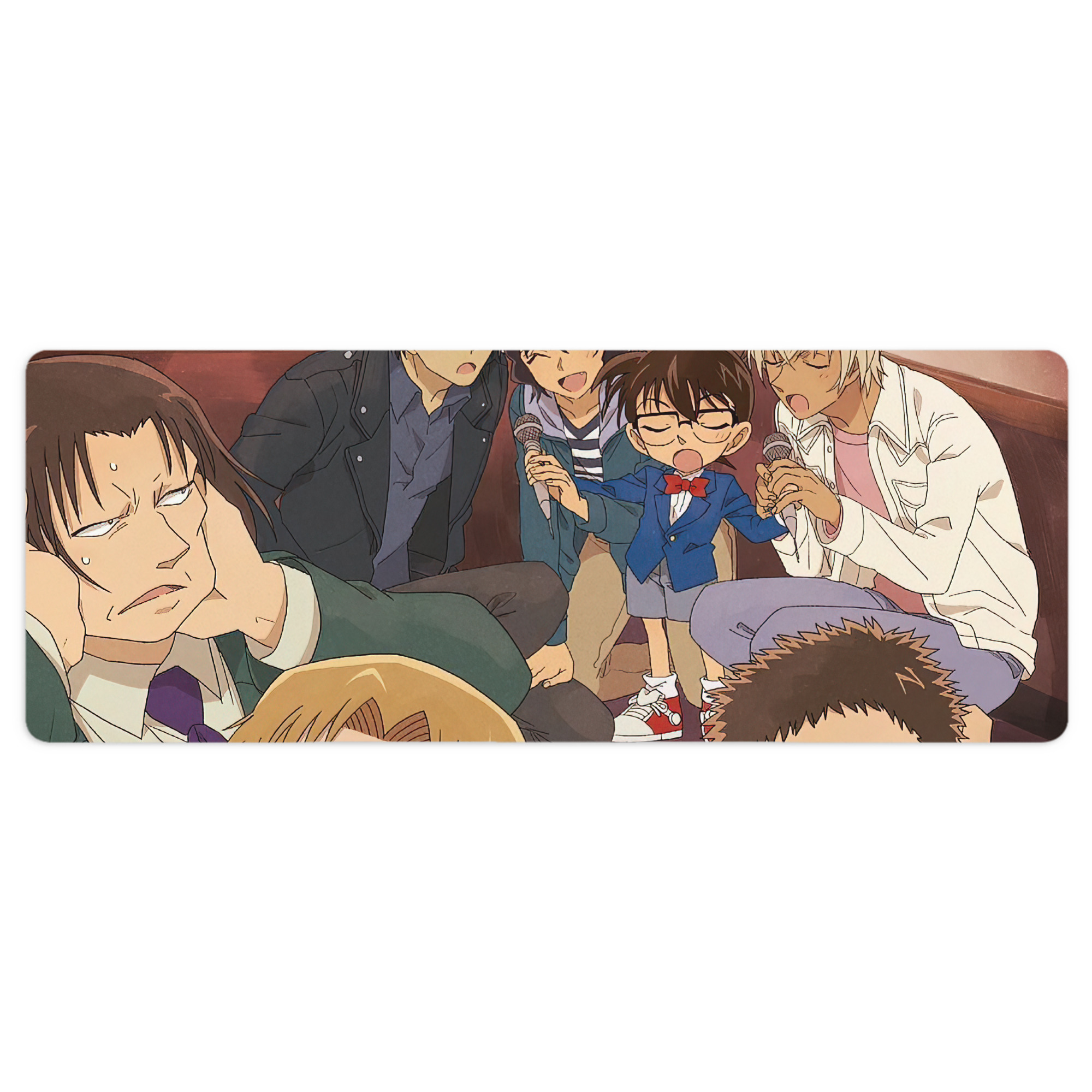 （画像用） 名探偵コナン Detective Conan ステッチ加工 大判デスクマット／滑り止めマウスパッド