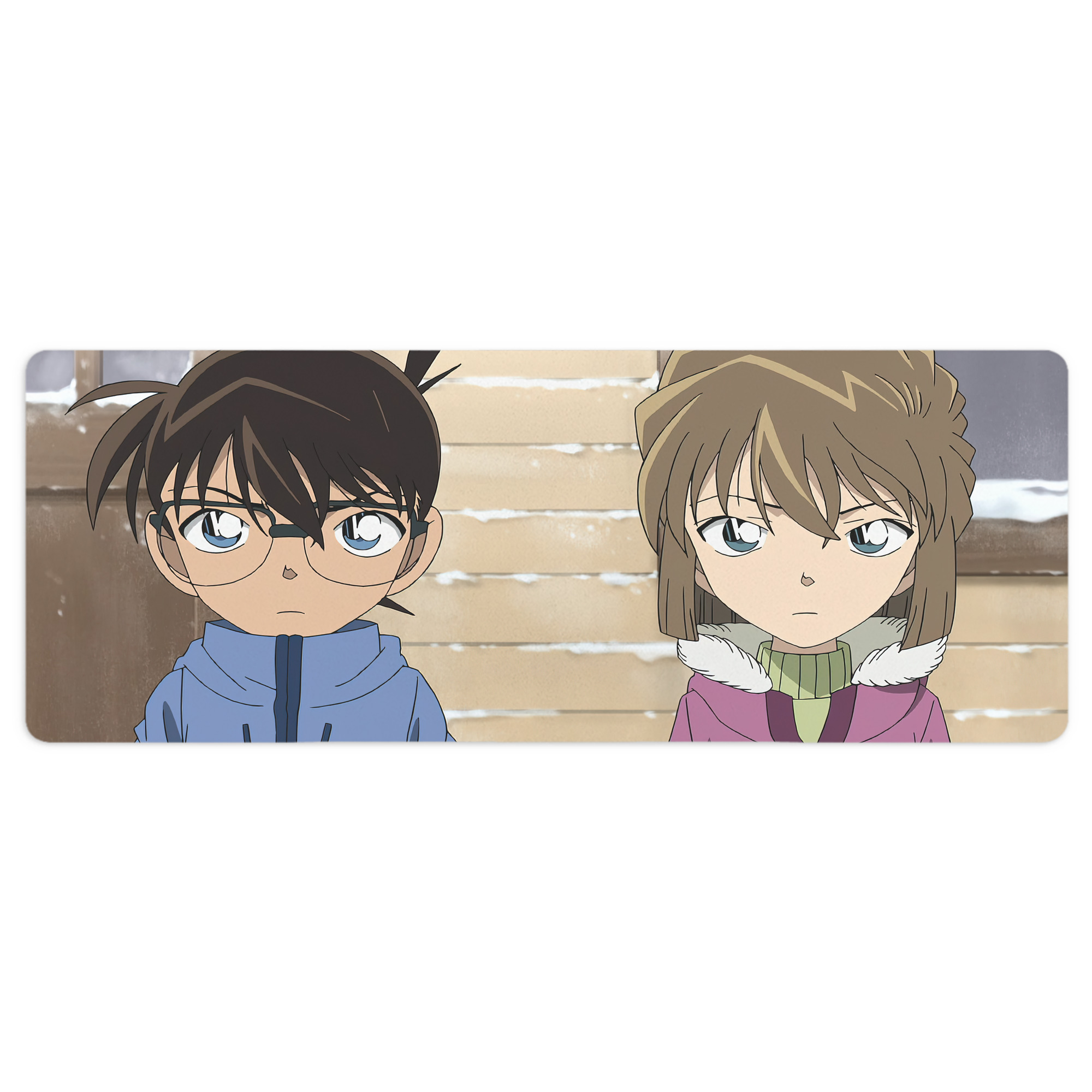 （画像用） 名探偵コナン Detective Conan ステッチ加工 大判デスクマット／滑り止めマウスパッド