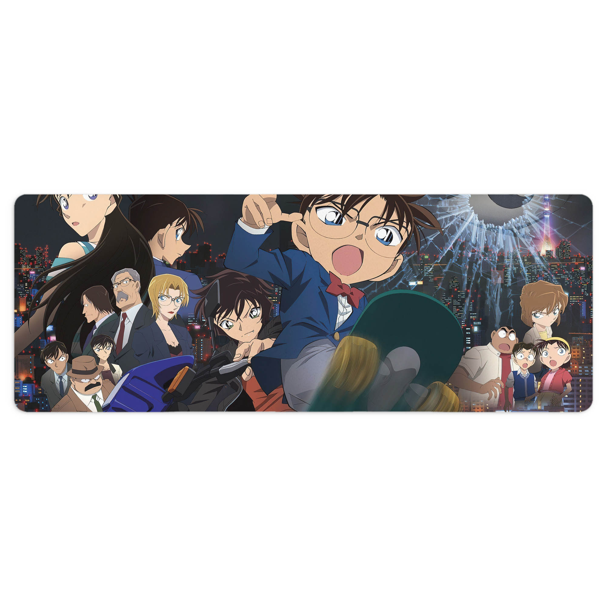 （画像用） 名探偵コナン Detective Conan ステッチ加工 大判デスクマット／滑り止めマウスパッド