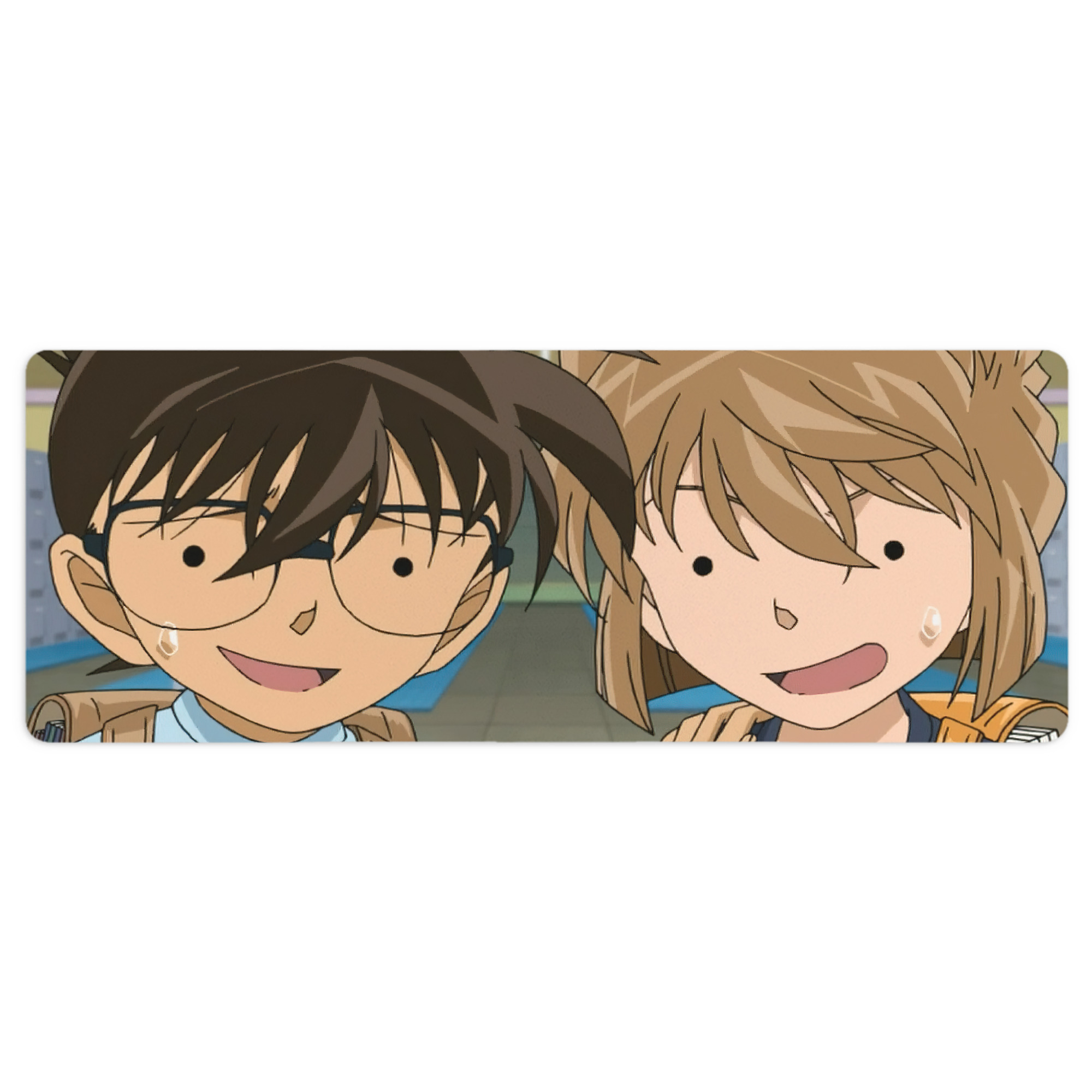 （画像用） 名探偵コナン Detective Conan ステッチ加工 大判デスクマット／滑り止めマウスパッド