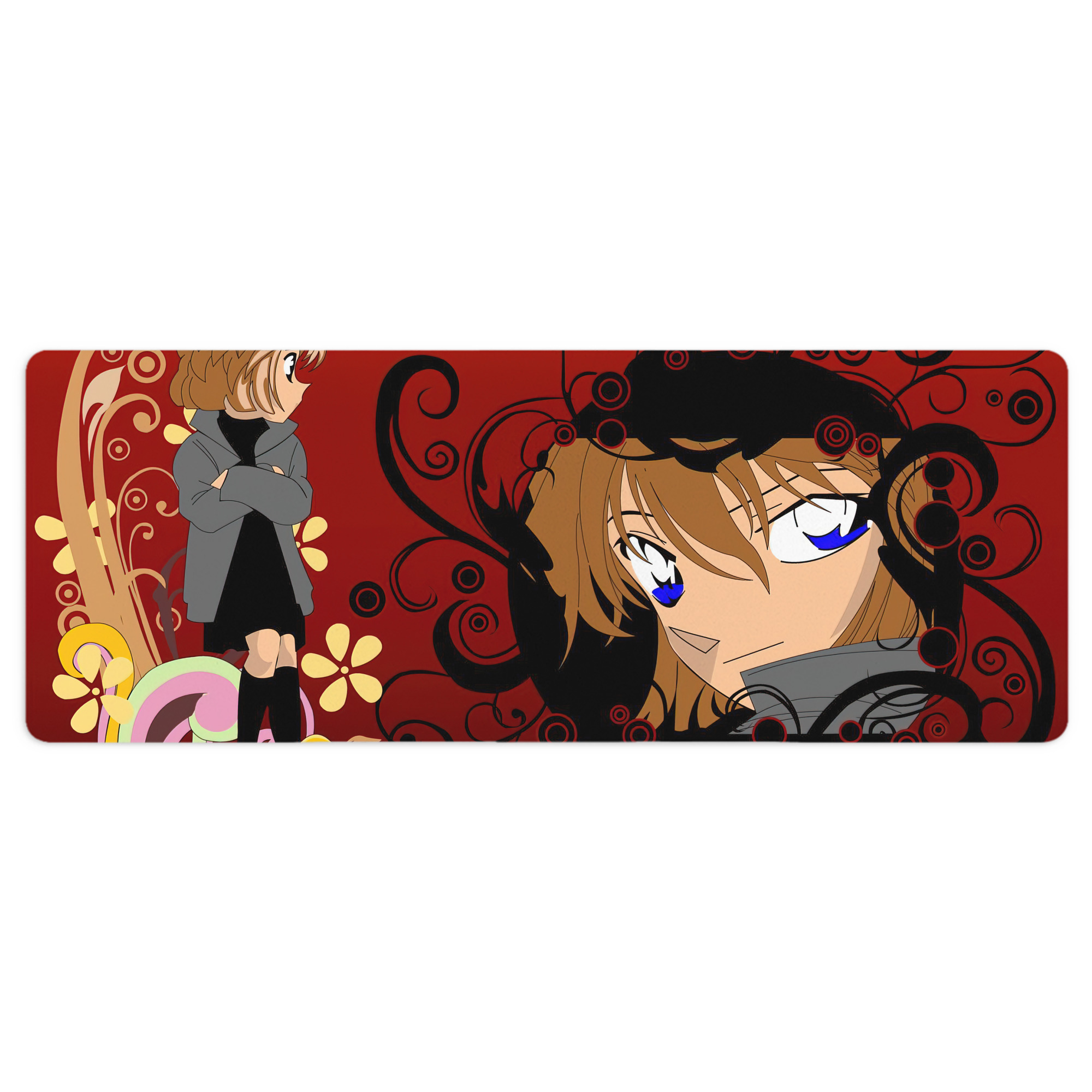 （画像用） 名探偵コナン Detective Conan ステッチ加工 大判デスクマット／滑り止めマウスパッド