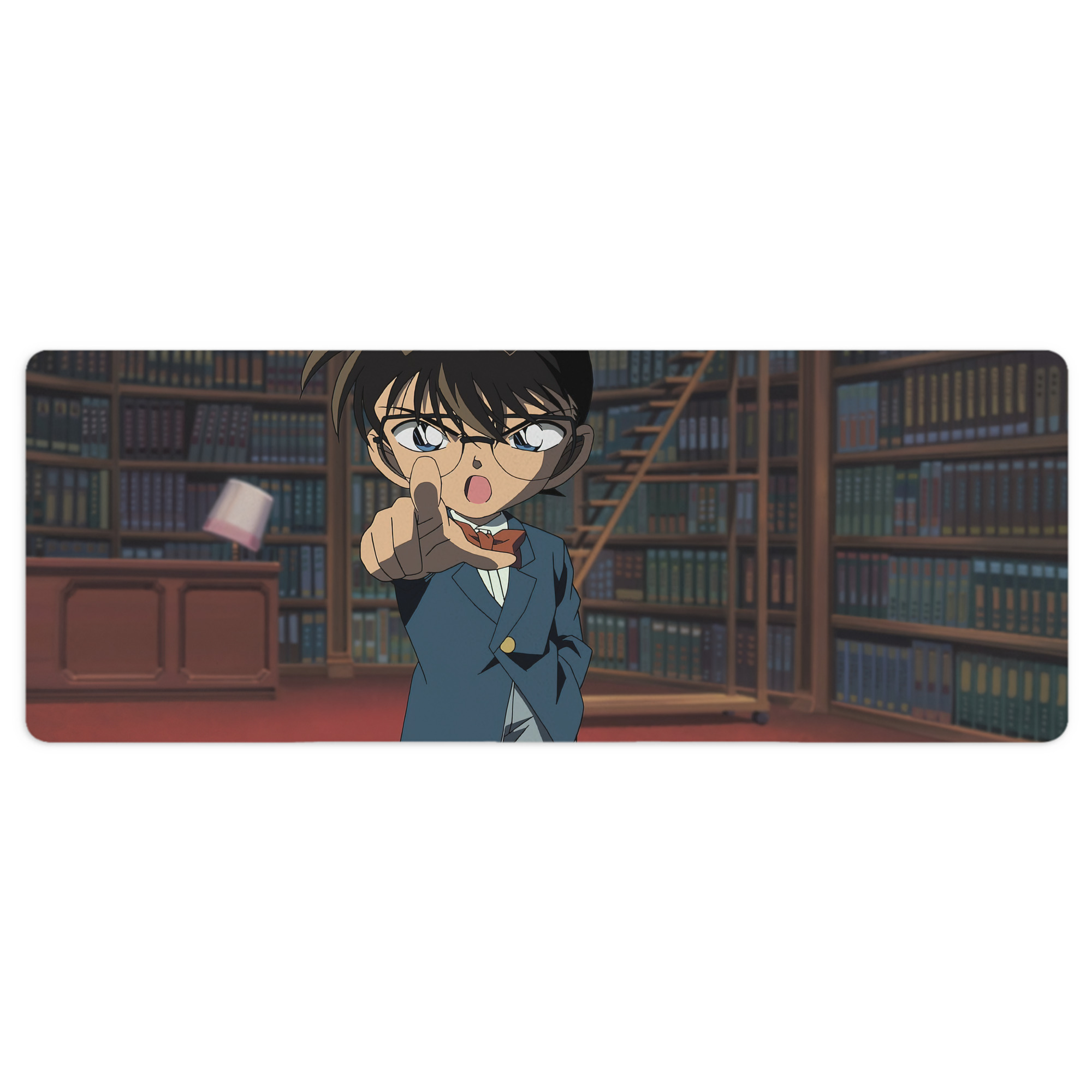 （画像用） 名探偵コナン Detective Conan ステッチ加工 大判デスクマット／滑り止めマウスパッド