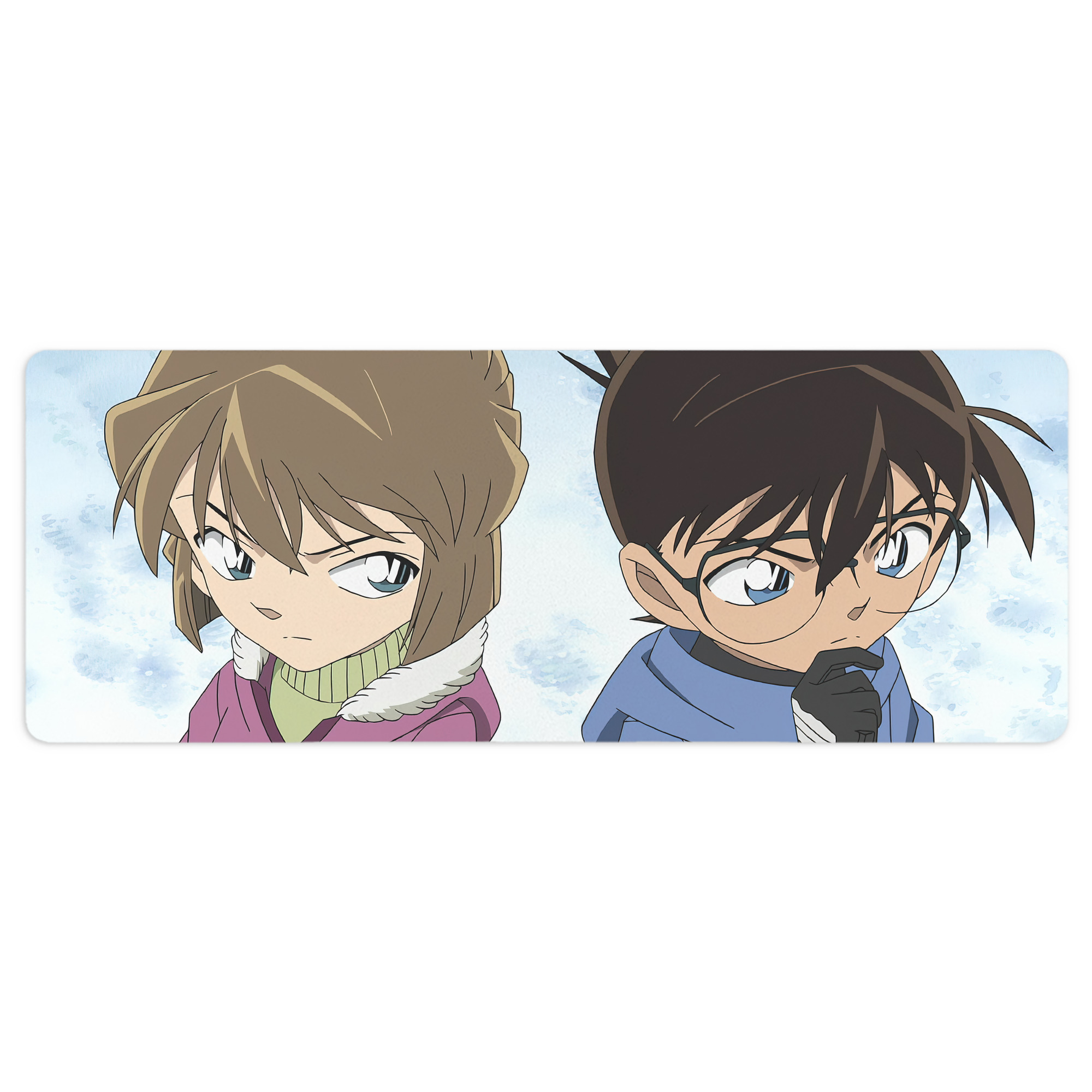 （画像用） 名探偵コナン Detective Conan ステッチ加工 大判デスクマット／滑り止めマウスパッド