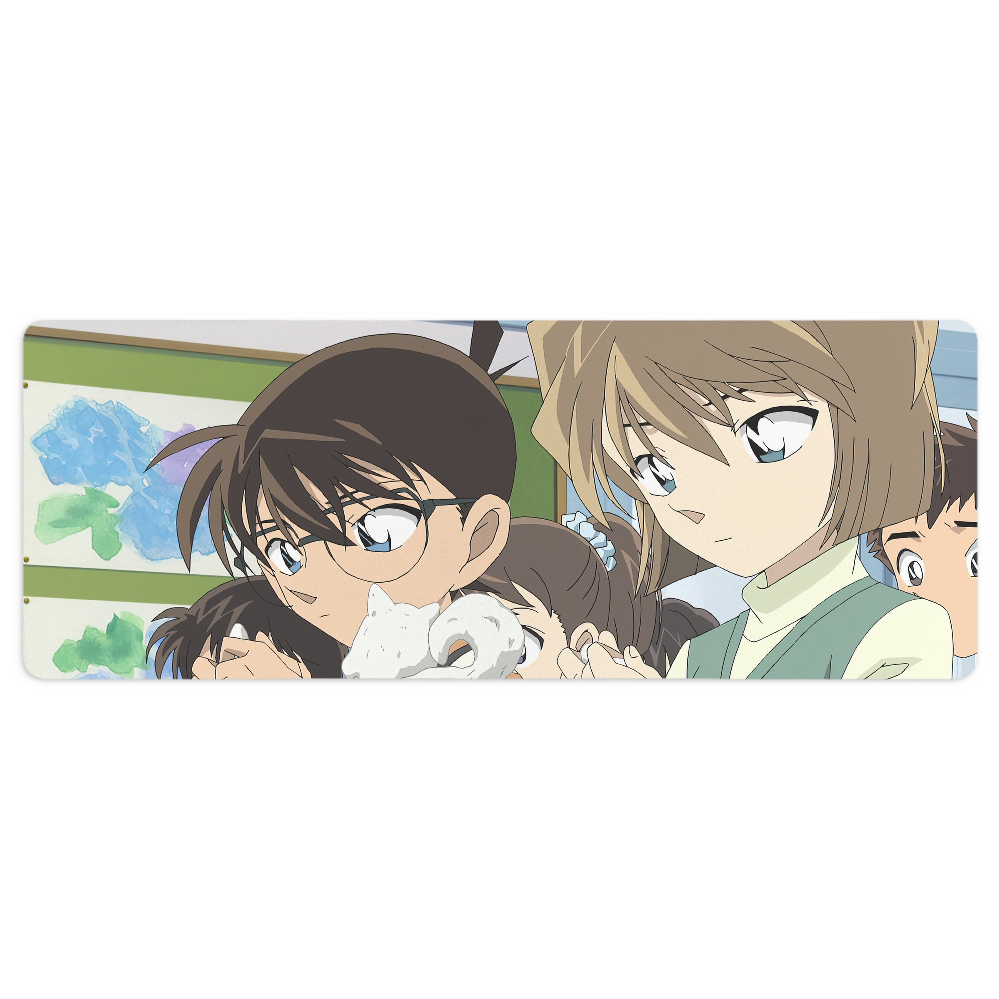 （画像用） 名探偵コナン Detective Conan ステッチ加工 大判デスクマット／滑り止めマウスパッド