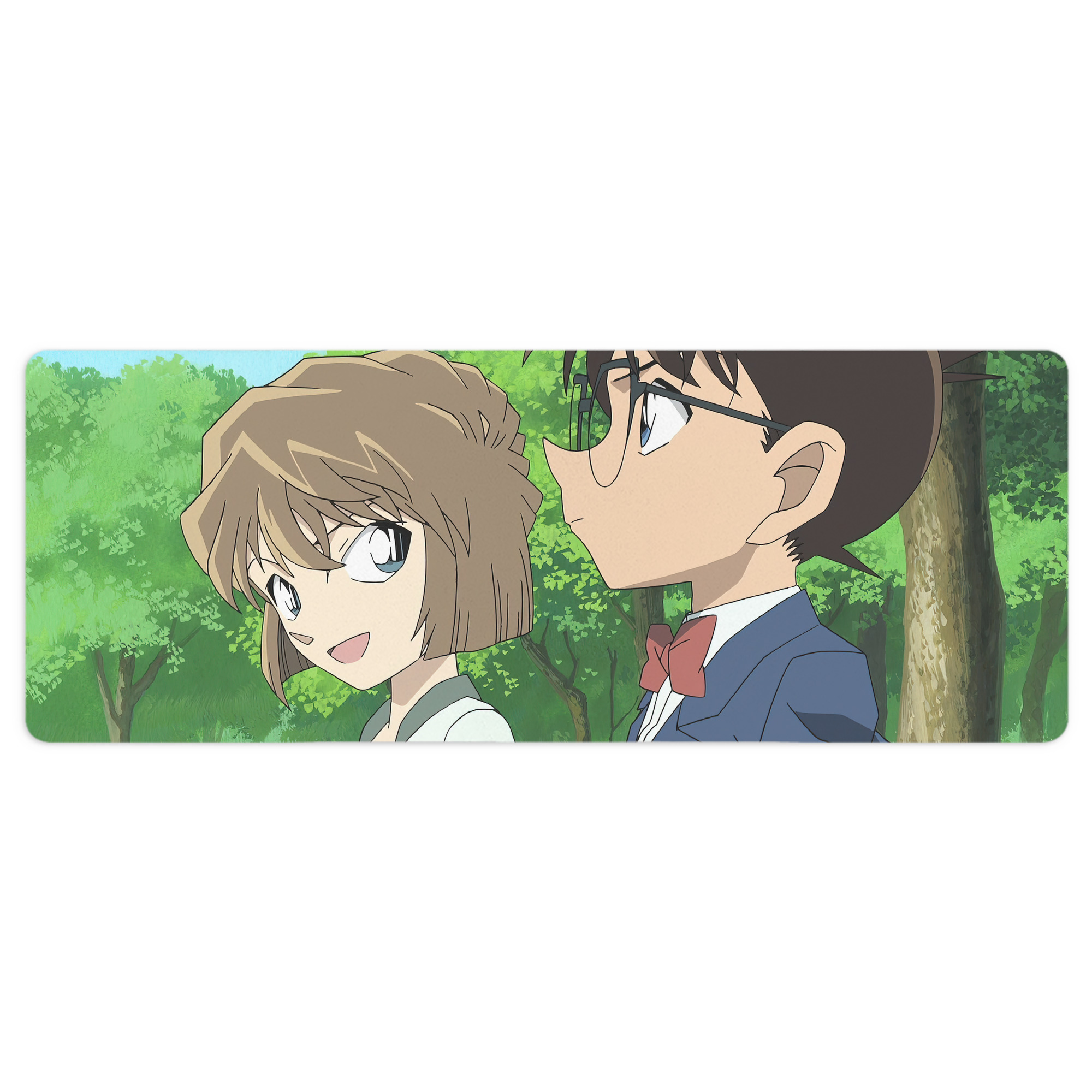 （画像用） 名探偵コナン Detective Conan ステッチ加工 大判デスクマット／滑り止めマウスパッド