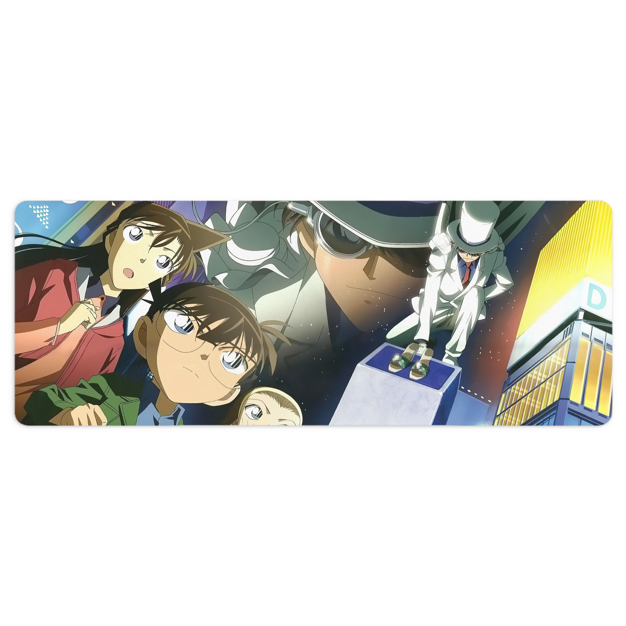 （画像用） 名探偵コナン Detective Conan ステッチ加工 大判デスクマット／滑り止めマウスパッド