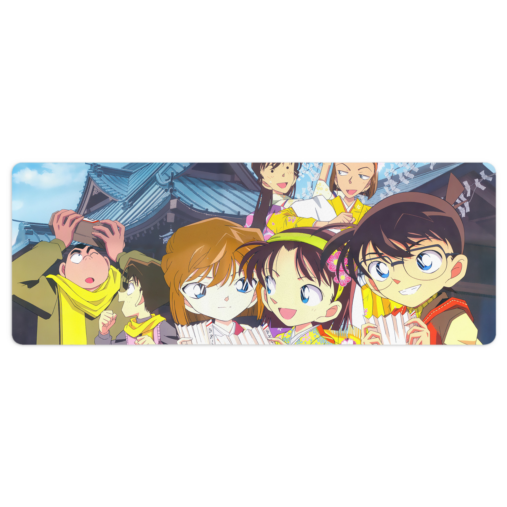 （画像用） 名探偵コナン Detective Conan ステッチ加工 大判デスクマット／滑り止めマウスパッド