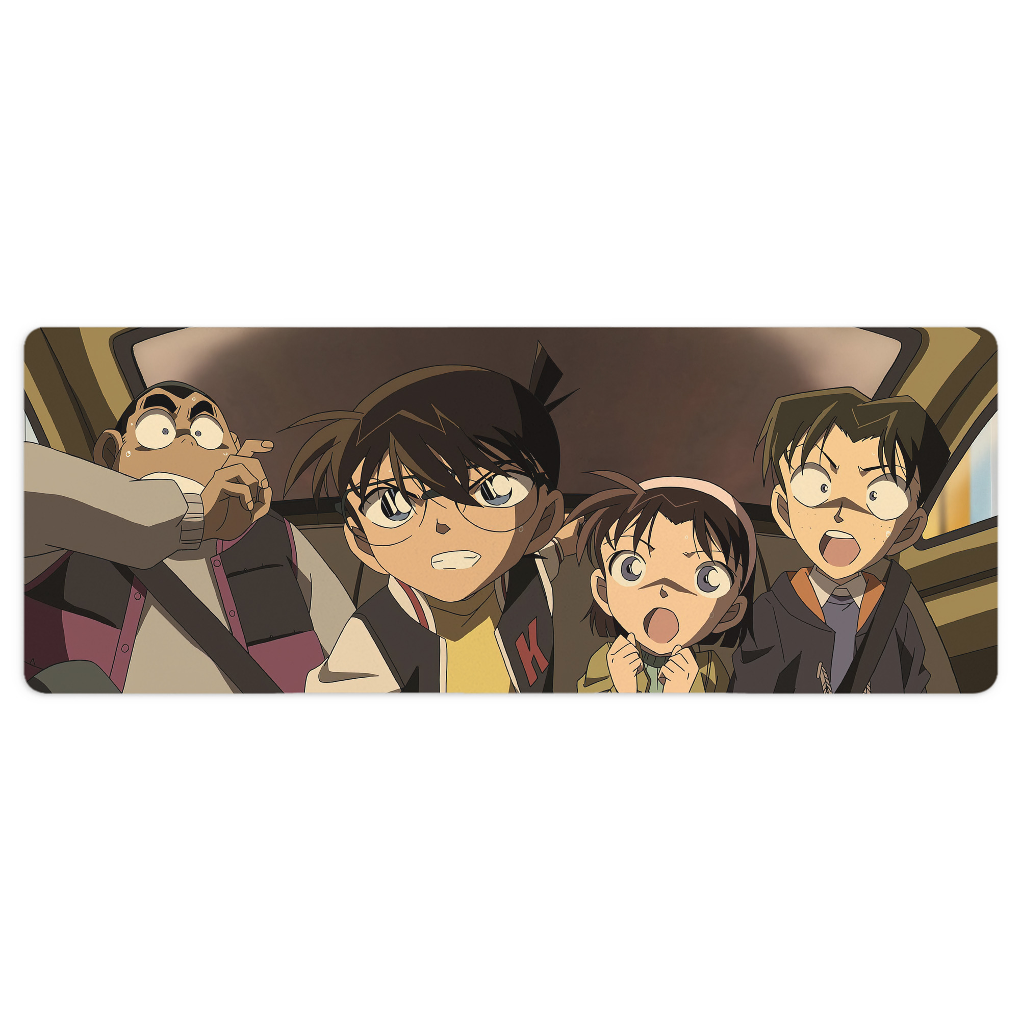 （画像用） 名探偵コナン Detective Conan ステッチ加工 大判デスクマット／滑り止めマウスパッド
