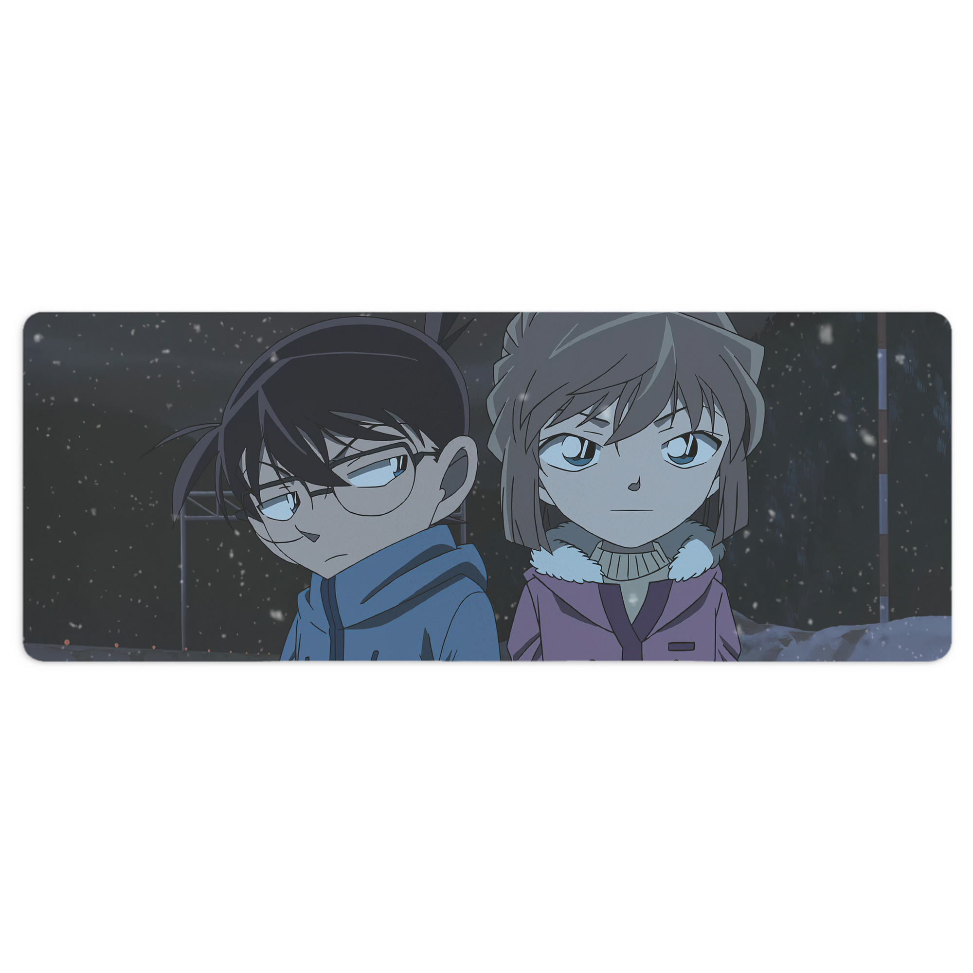 （画像用） 名探偵コナン Detective Conan ステッチ加工 大判デスクマット／滑り止めマウスパッド