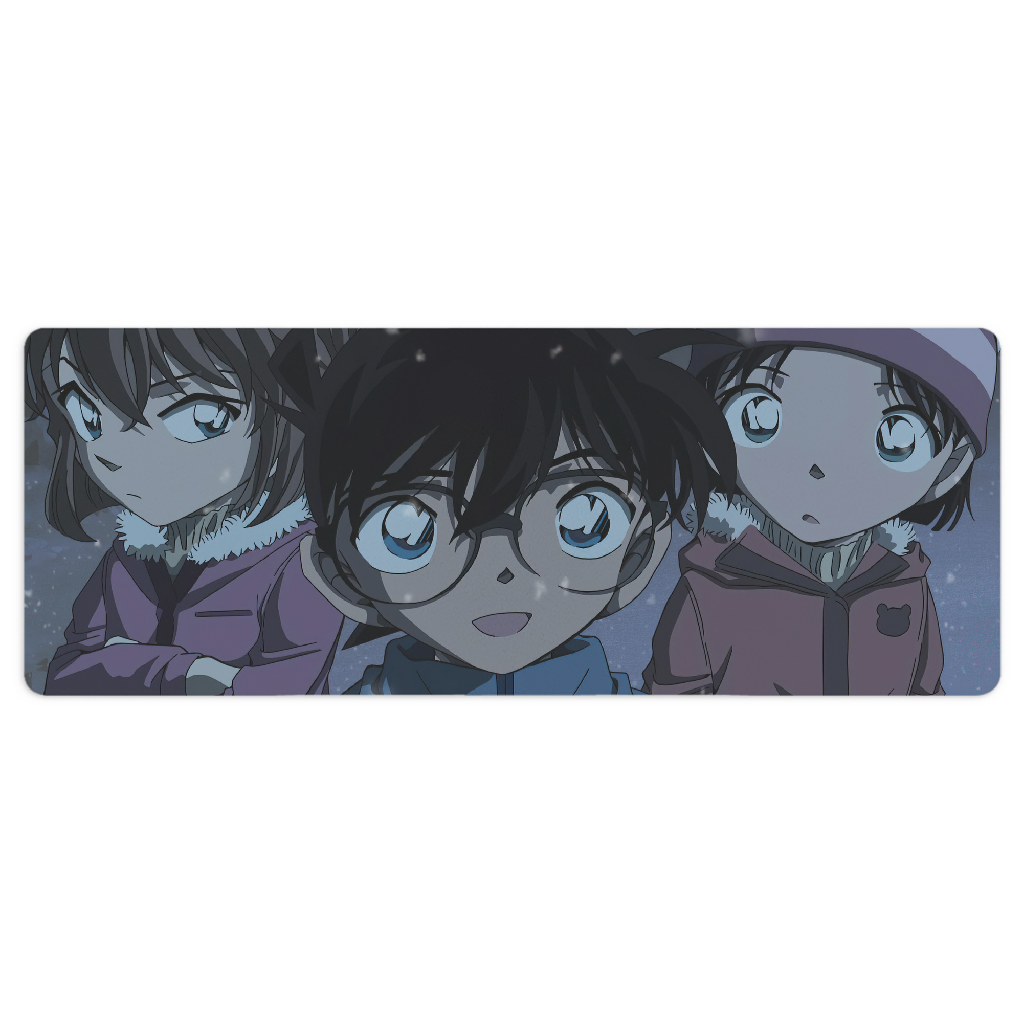 （画像用） 名探偵コナン Detective Conan ステッチ加工 大判デスクマット／滑り止めマウスパッド