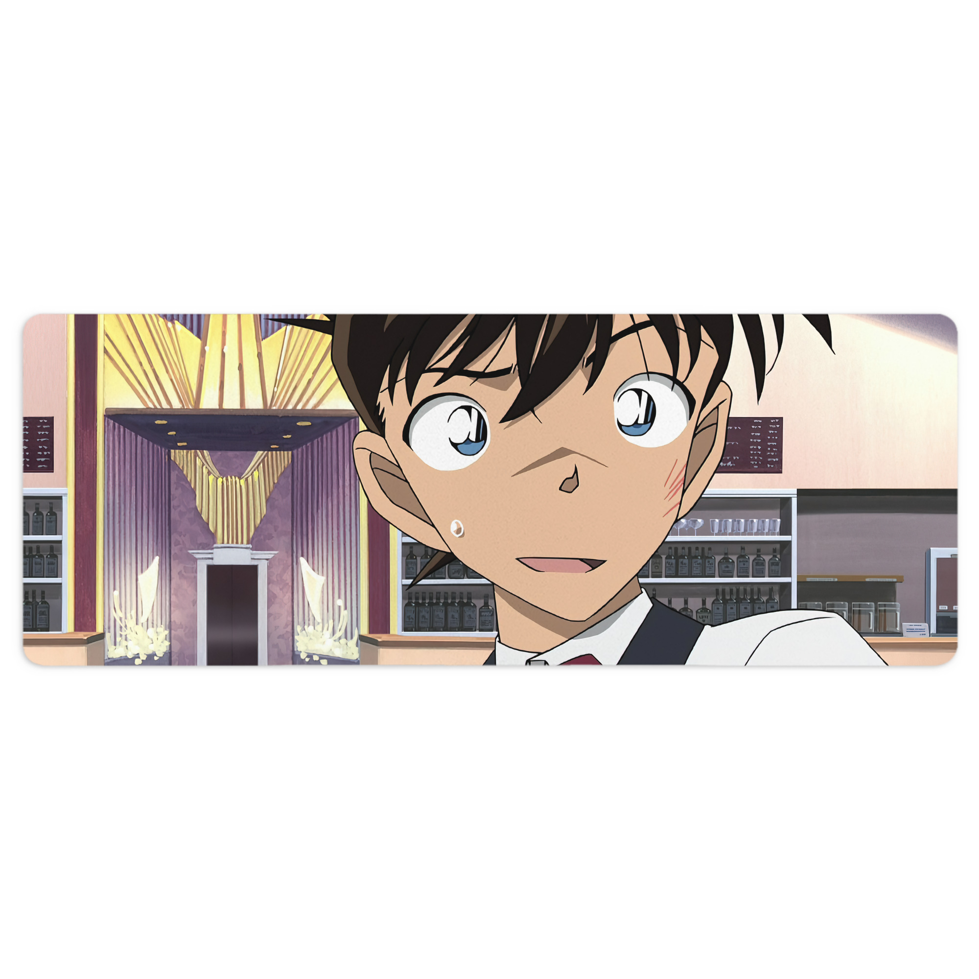 （画像用） 名探偵コナン Detective Conan ステッチ加工 大判デスクマット／滑り止めマウスパッド